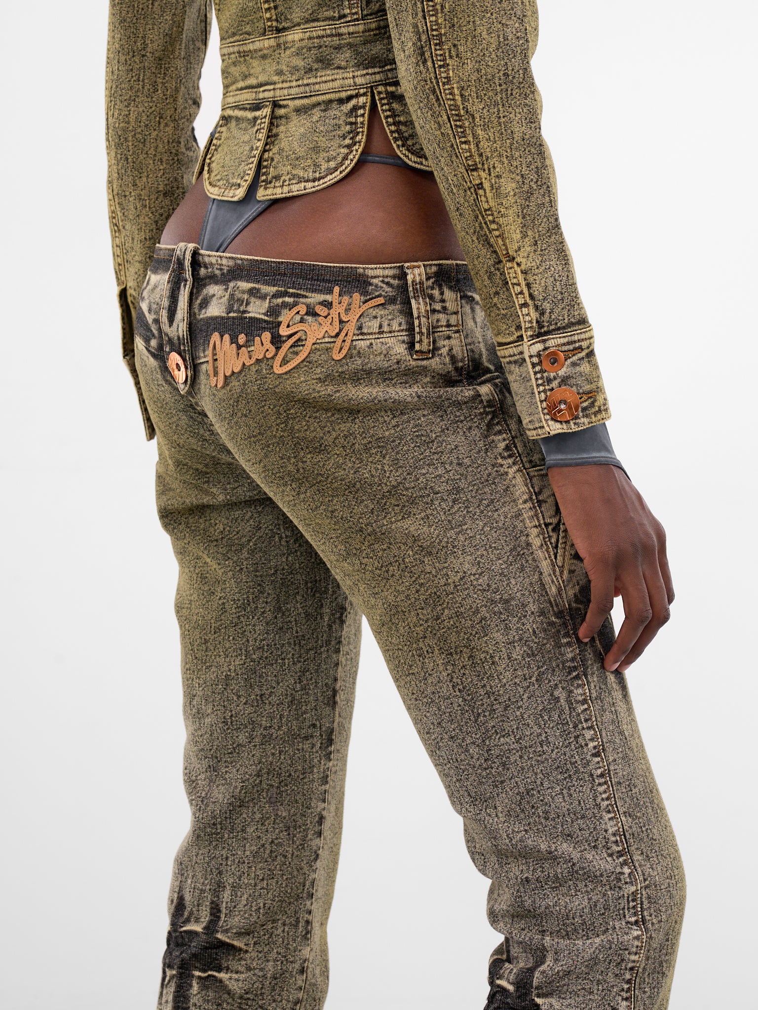 Miss Sixty x KNWLS Faded Jeans (6M1JJ90200-ILVE-GREEN)