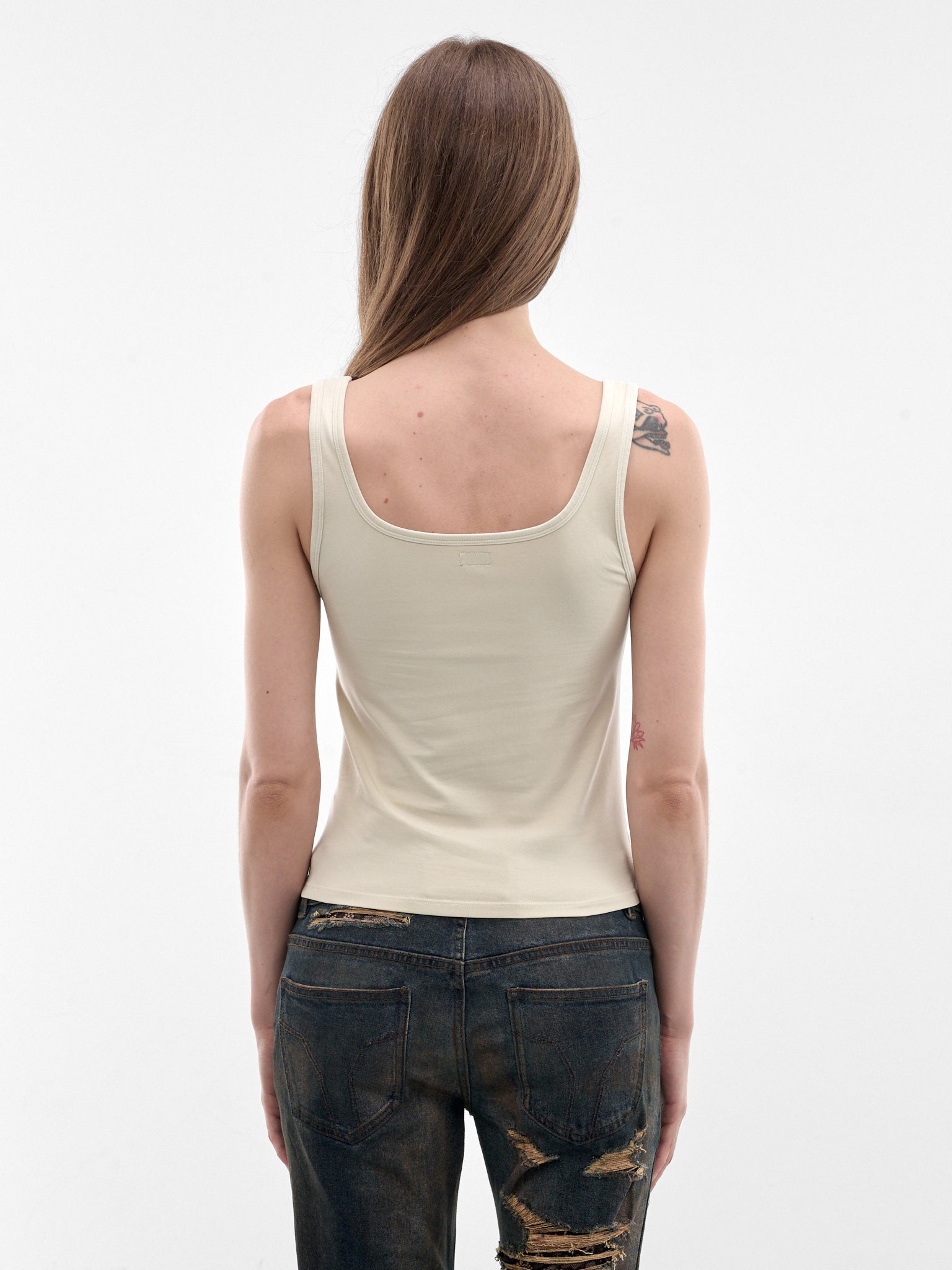 Ivory Cherry Print Tank Top (6M1SJ41900-IVORY)