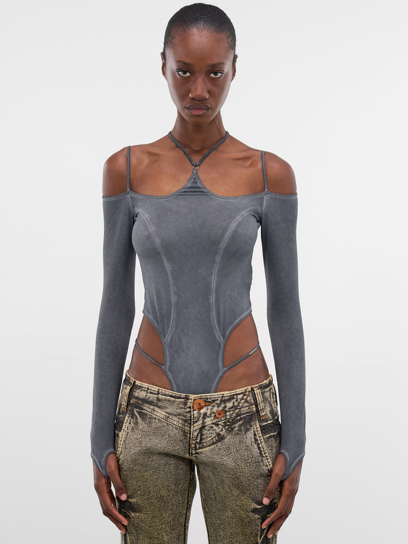 Miss Sixty x KNWLS Jersey Bodysuit (6M1SJ93300-RETRO-BLUE)