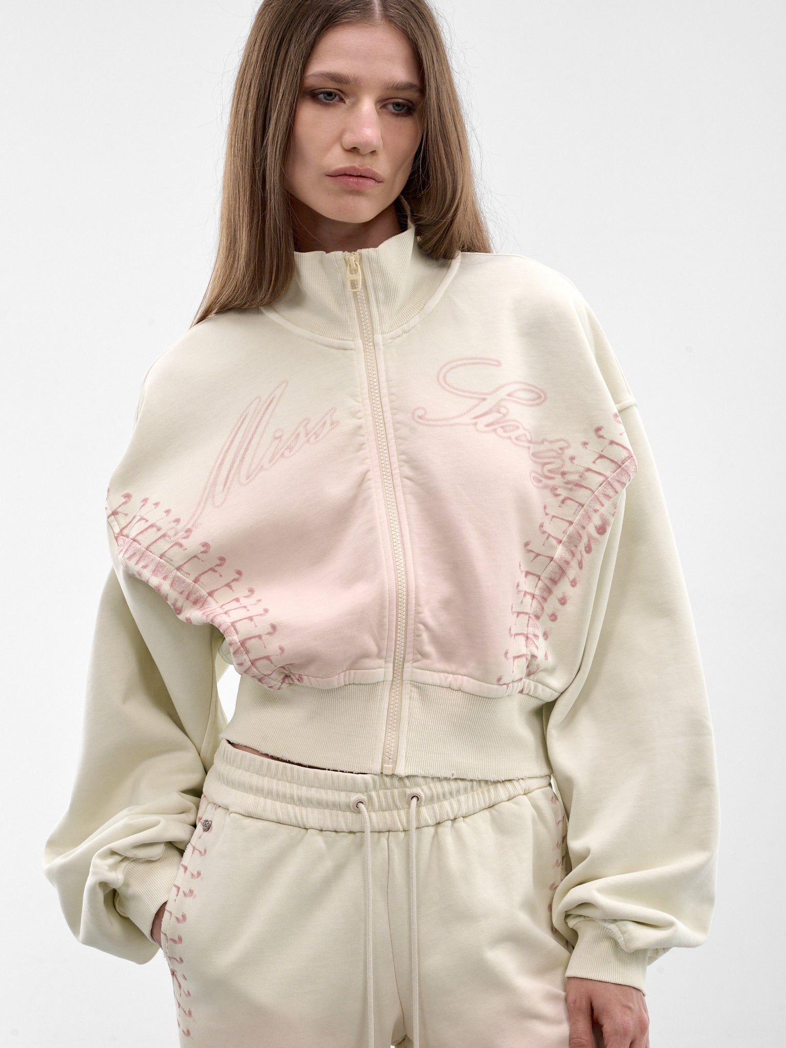 Ivory Trompe L'oeil Lacing Jacket (6M1TJ42000-IVORY)
