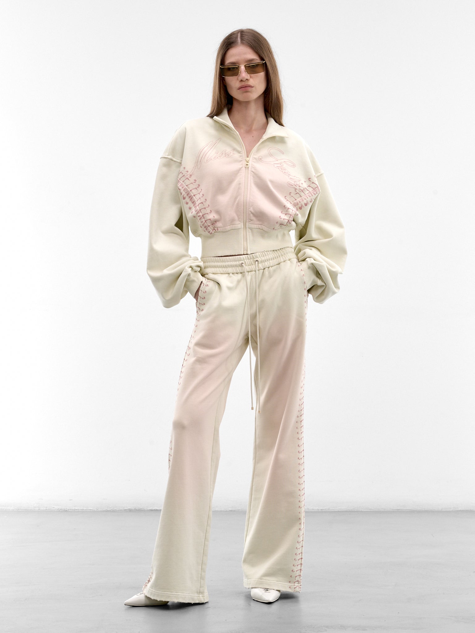 Ivory Trompe L'oeil Lacing Jacket (6M1TJ42000-IVORY)