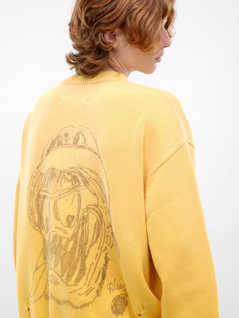 Eden Roc Knit Crewneck Sweater (6U006Q1010YLW-YELLOW)