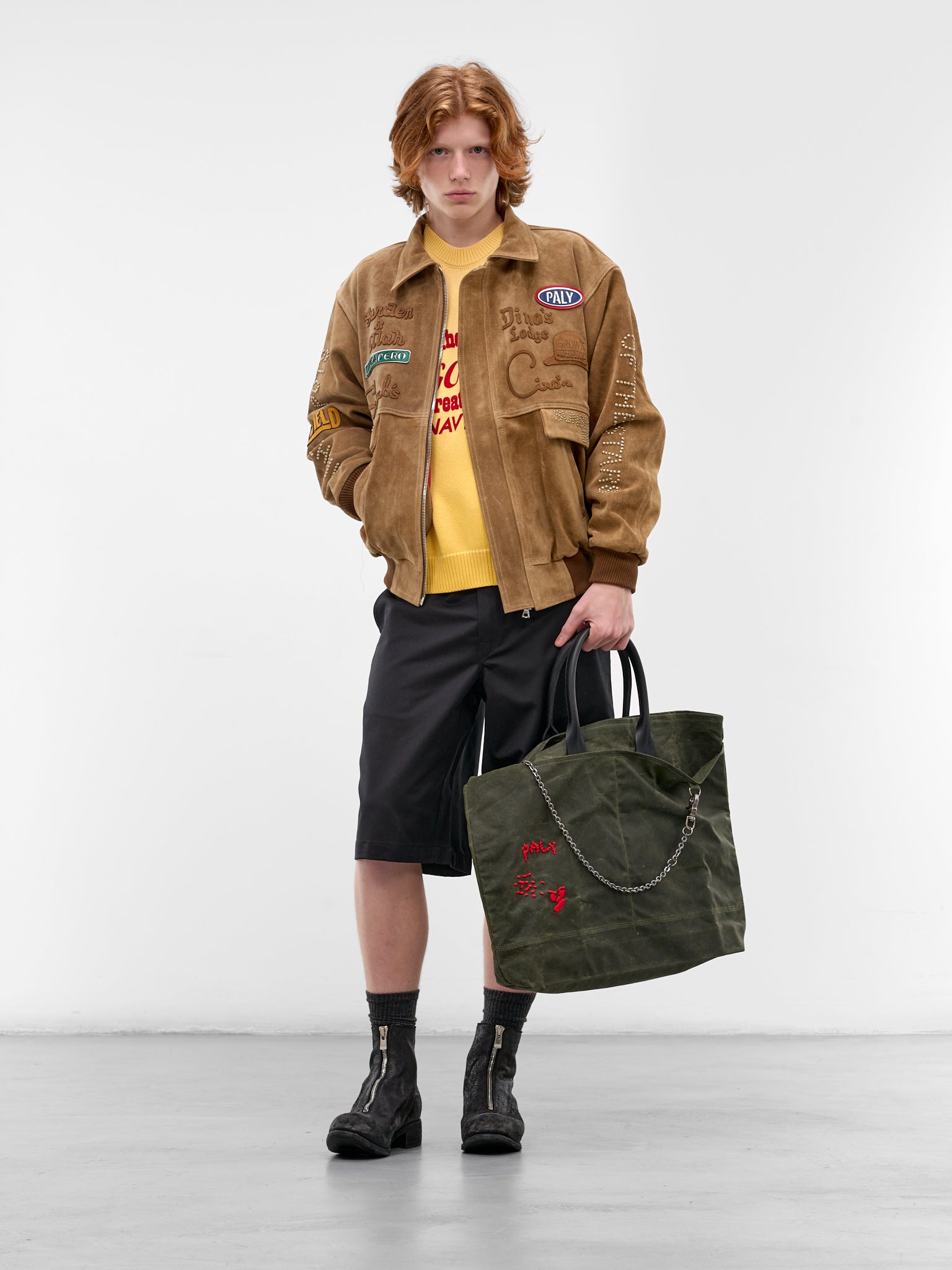 Sunset Blvd. Sponsored Suede Jacket (7U007Q1010TAN-TAN)