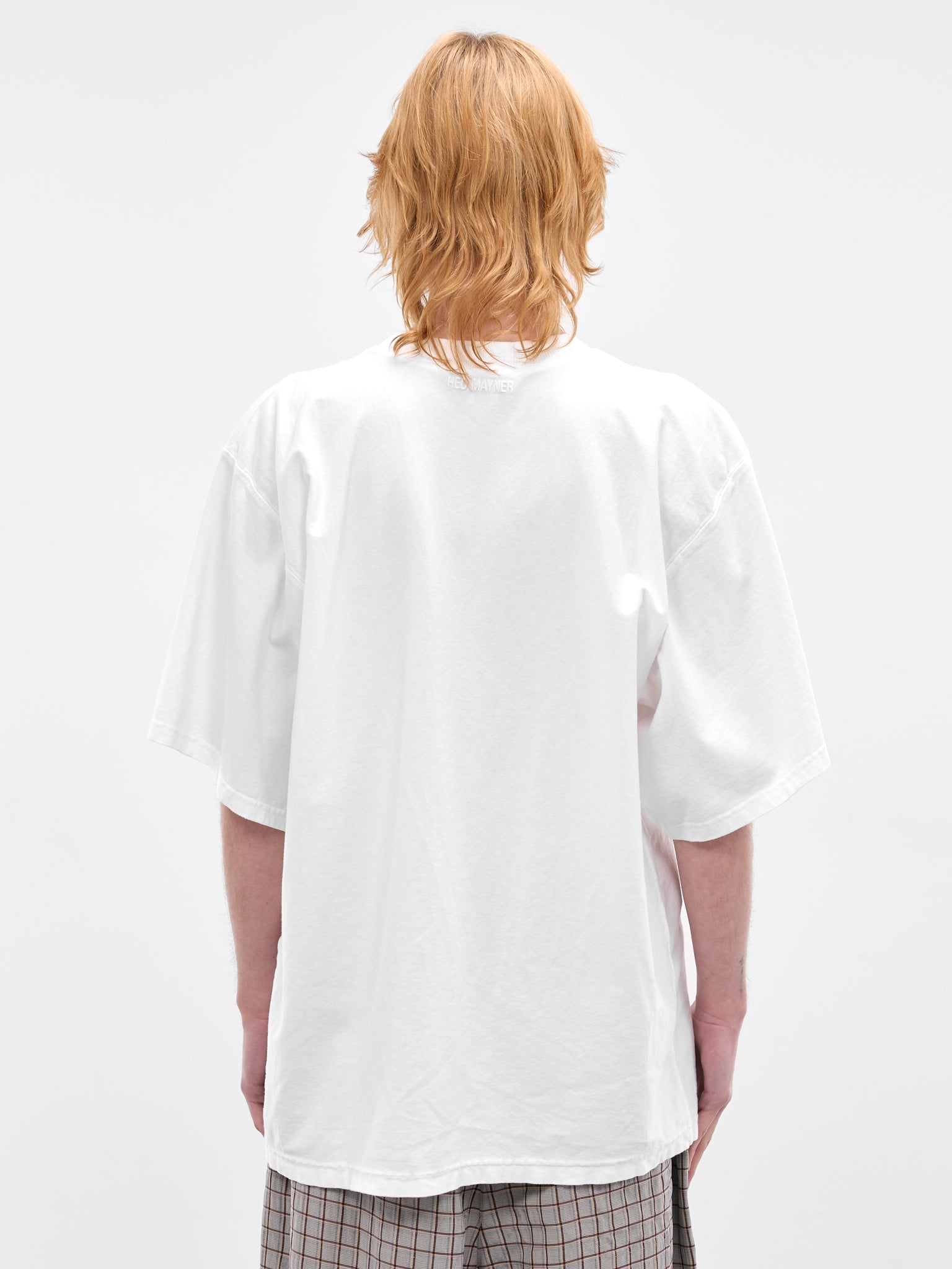 White Oversized Embroidered Logo Tee (70007T-HC293-100-WHITE)