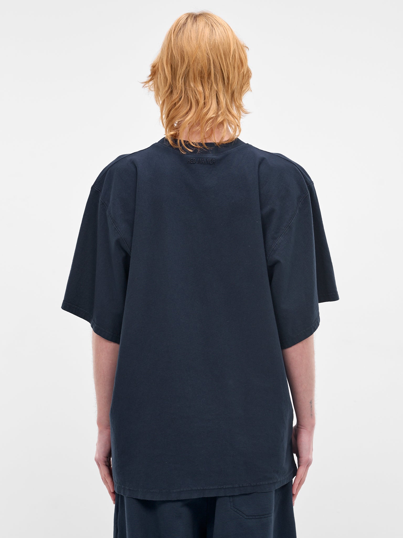 Navy Oversized Embroidered Logo Tee (70007T-HC293-410-NAVY)