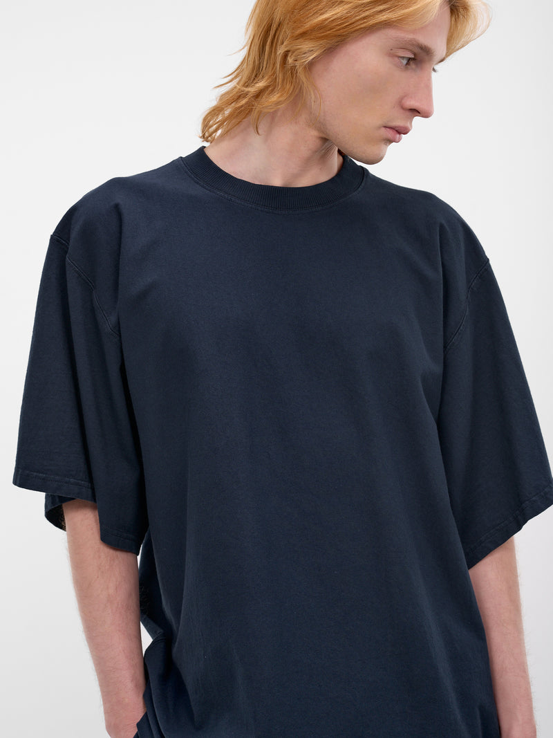 Navy Oversized Embroidered Logo Tee (70007T-HC293-410-NAVY)