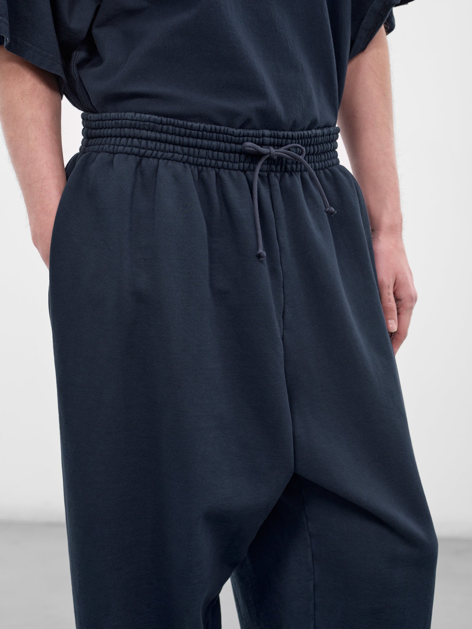 Navy Cotton Baggy Sweatpants (72031T-HC295-410-NAVY)