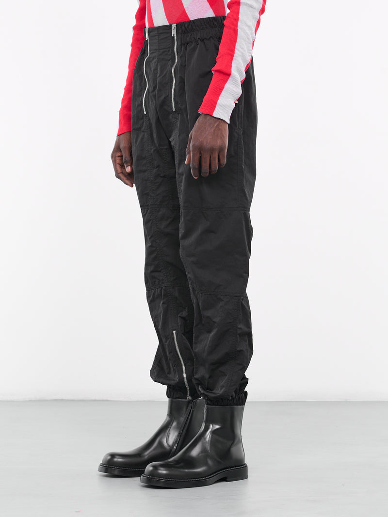 Zipped Nylon Pants (728069VF4K0-1000-BLACK)