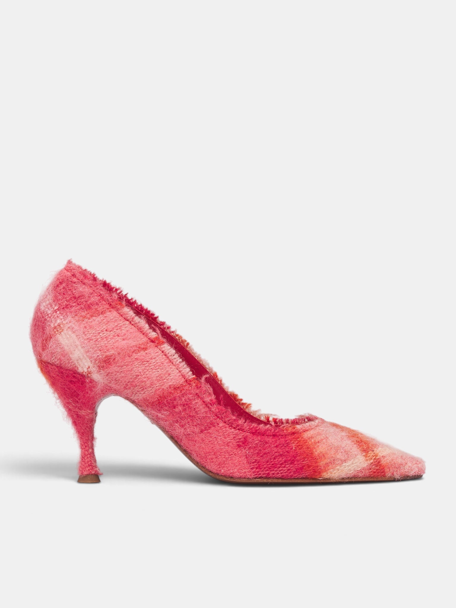 Sophia Pin Pink Tartan Pumps (7401002MW-W00ZN-FRASER-PINK)