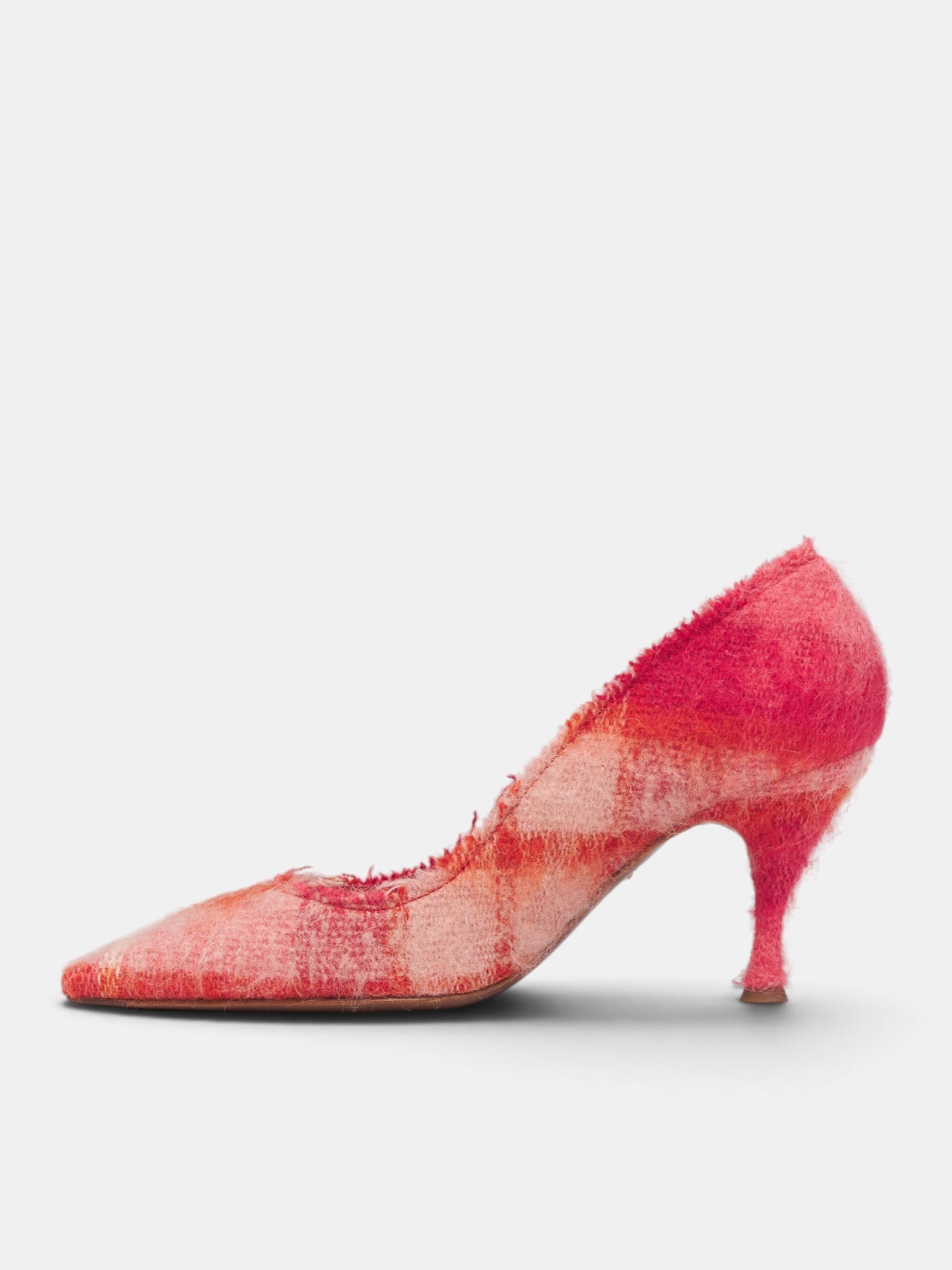 Sophia Pin Pink Tartan Pumps (7401002MW-W00ZN-FRASER-PINK)