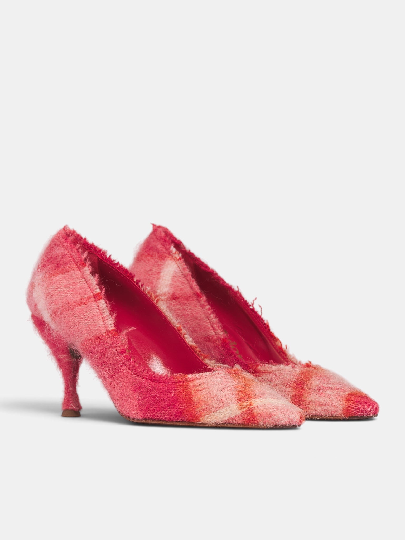 Sophia Pin Pink Tartan Pumps (7401002MW-W00ZN-FRASER-PINK)