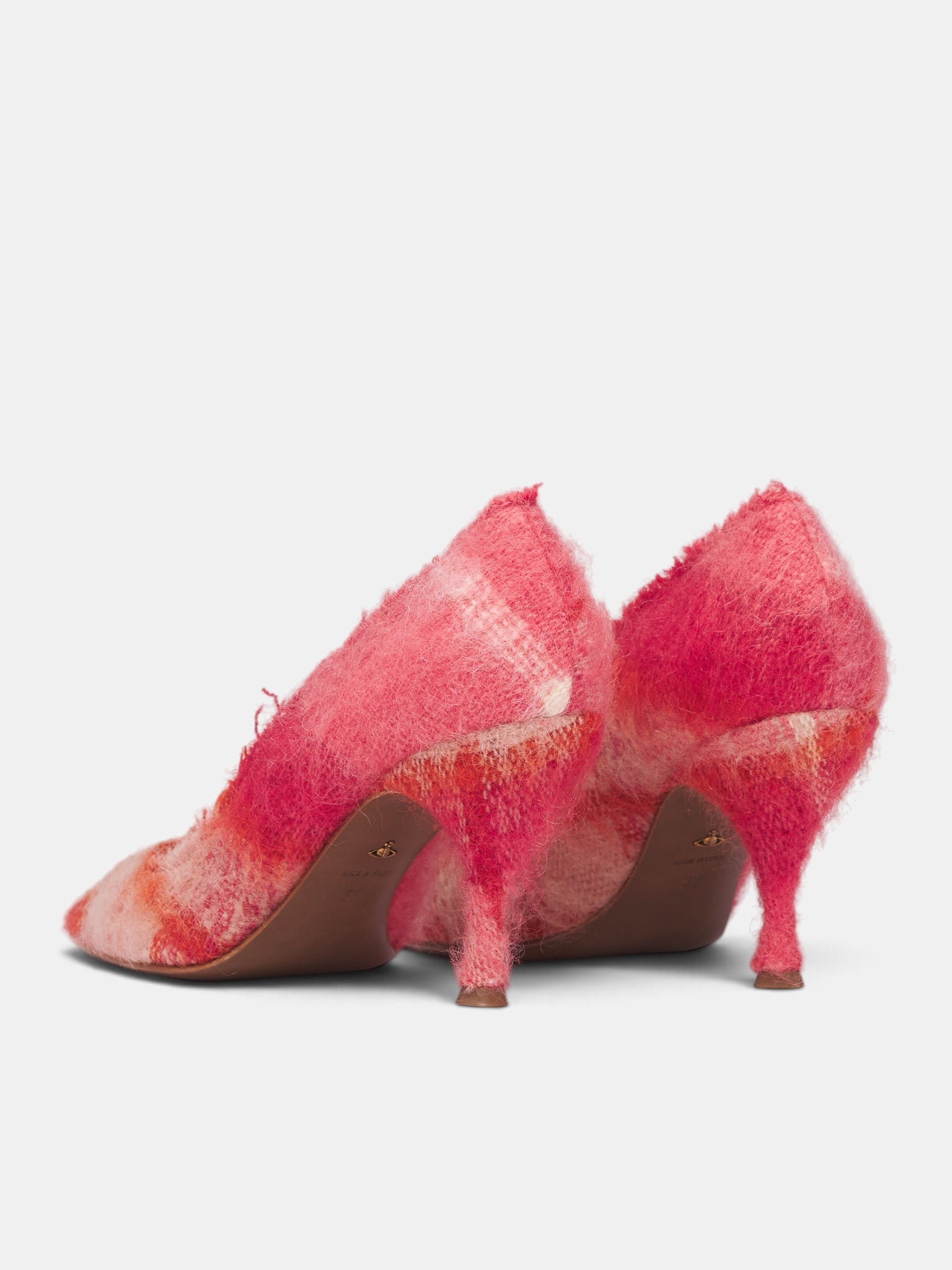Sophia Pin Pink Tartan Pumps (7401002MW-W00ZN-FRASER-PINK)