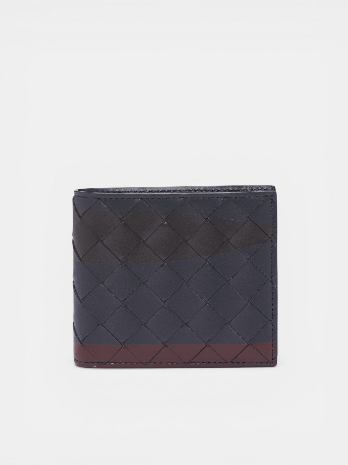Midnight Intrecciato Bi-Fold Wallet (743211V6K41-4328-MIDNIGHT)