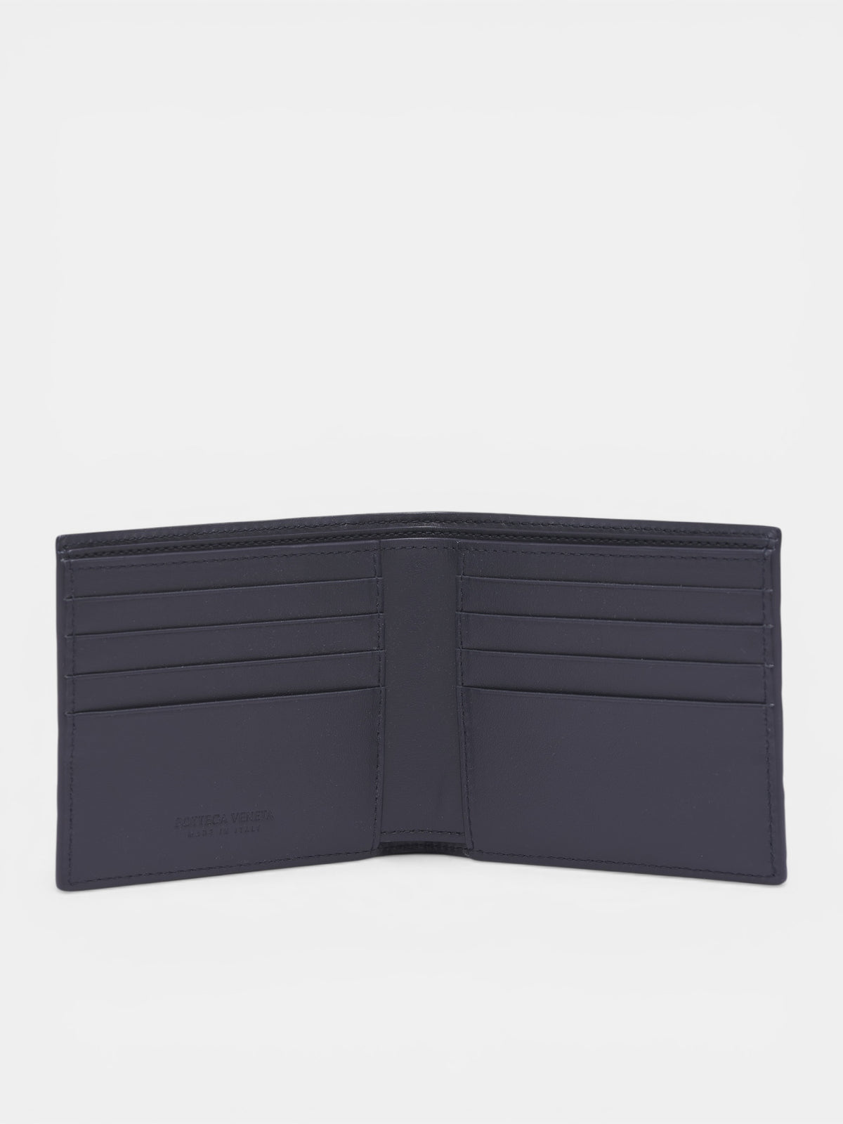 Midnight Intrecciato Bi-Fold Wallet (743211V6K41-4328-MIDNIGHT)