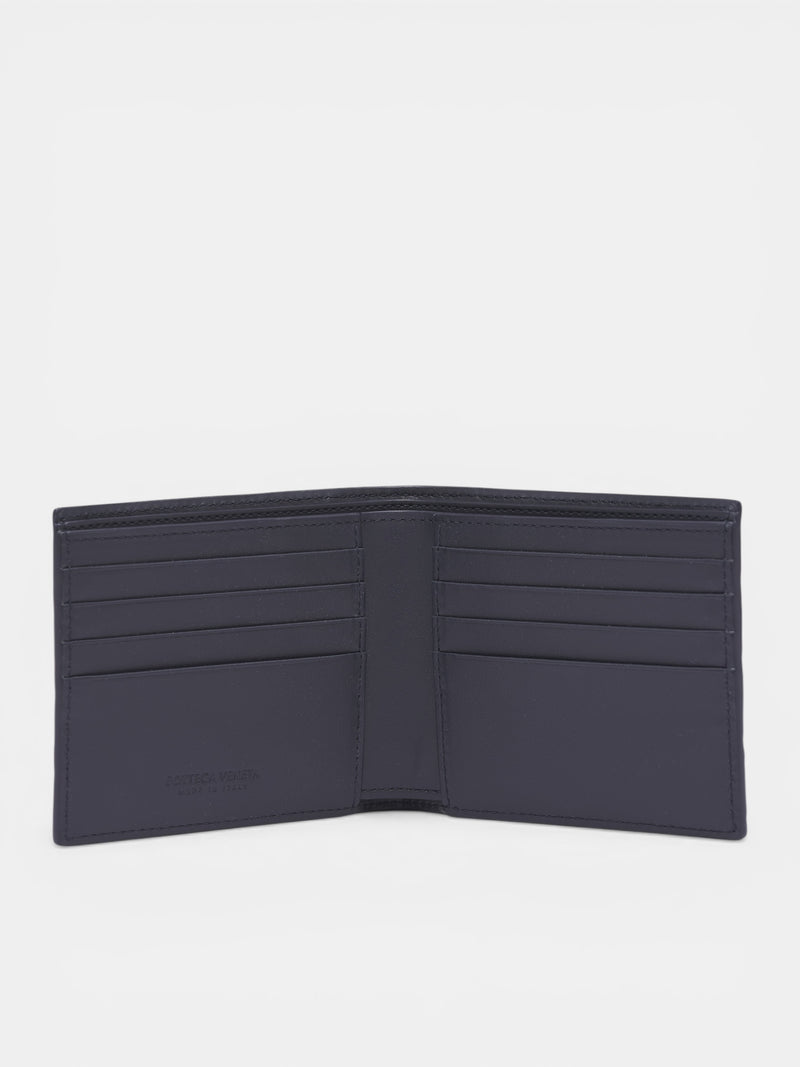 Midnight Intrecciato Bi-Fold Wallet (743211V6K41-4328-MIDNIGHT)