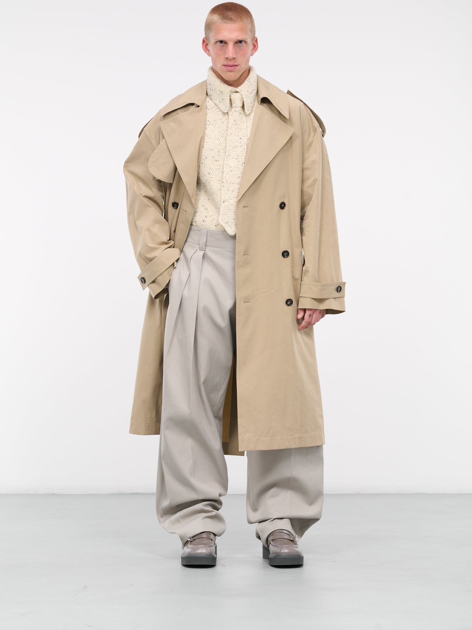 Twill Trench Coat (749968VA5Y0-927-SAND)