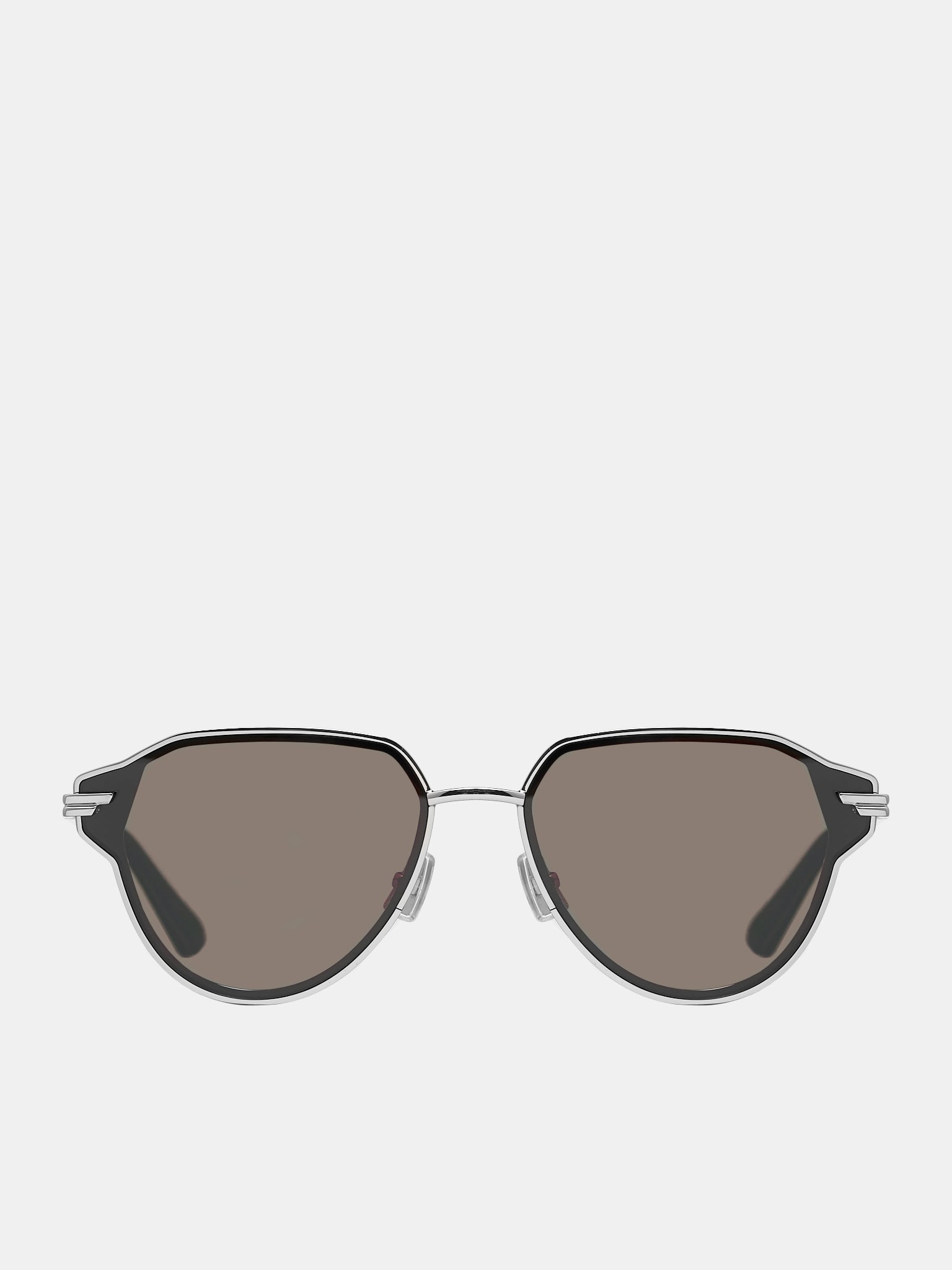 Glaze Aviator Sunglasses (756328V4450-8107-SILVER-GREY)