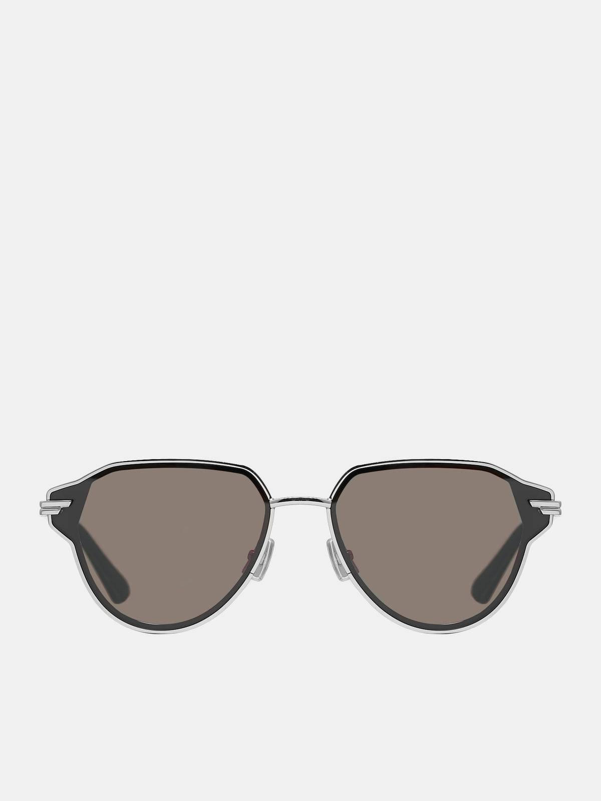 Glaze Aviator Sunglasses (756328V4450-8107-SILVER-GREY)