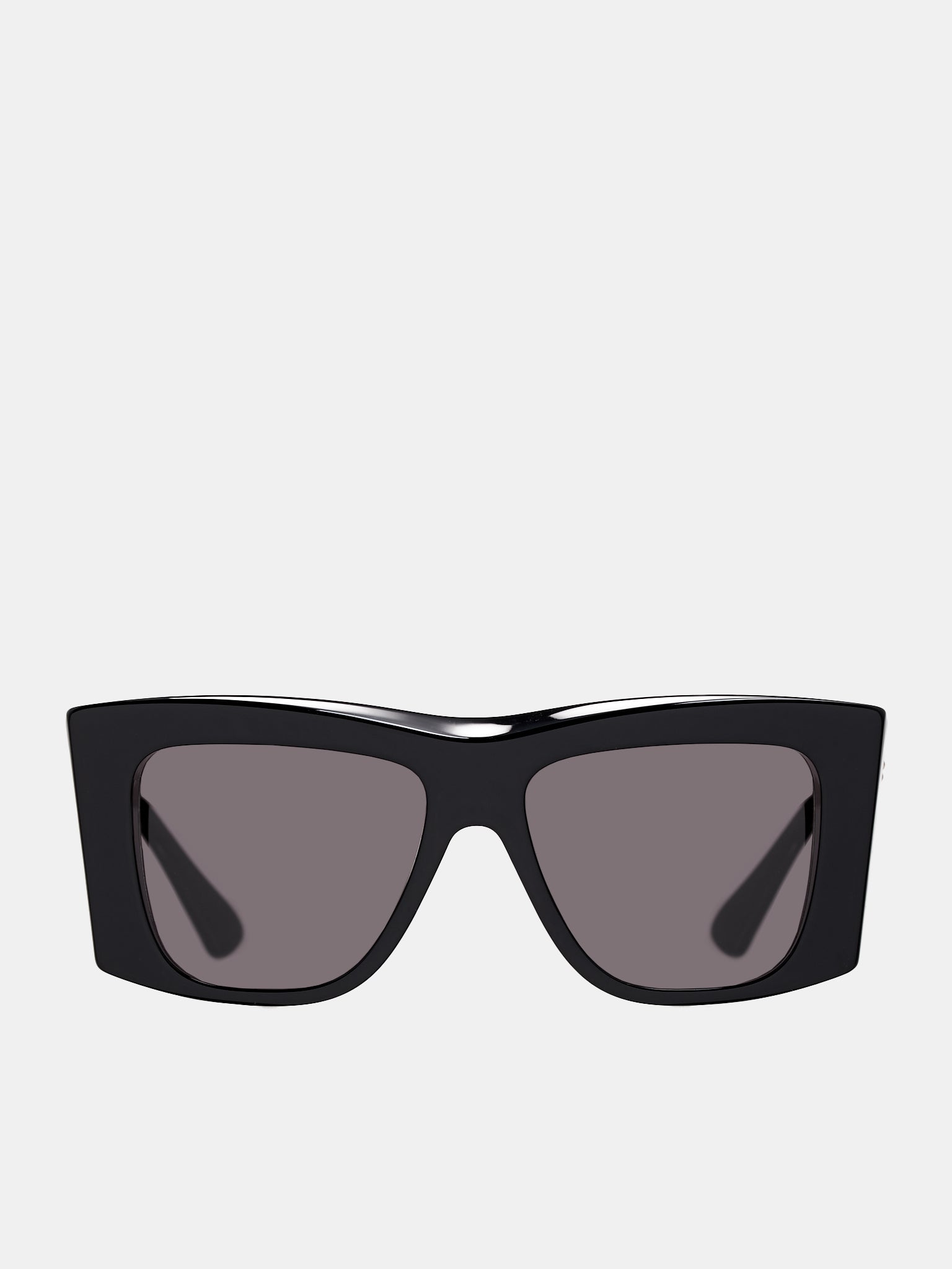 サングラス BOTTEGA VENETA FW25 SUNGLASSES (841186 V2Q30 1049) Black Intrecciato Square Sunglasses (841198V2Q30-1049-BLACK