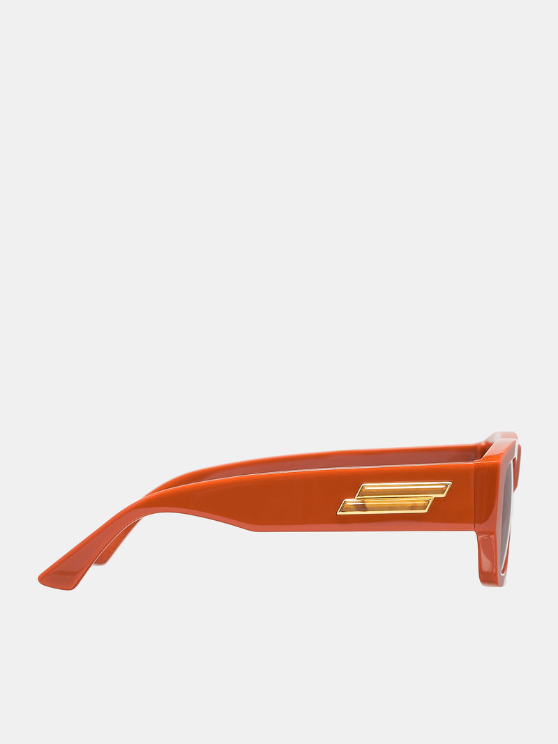 Bolt Rectangular Sunglasses (756434V2Q30-7505-ORANGE)