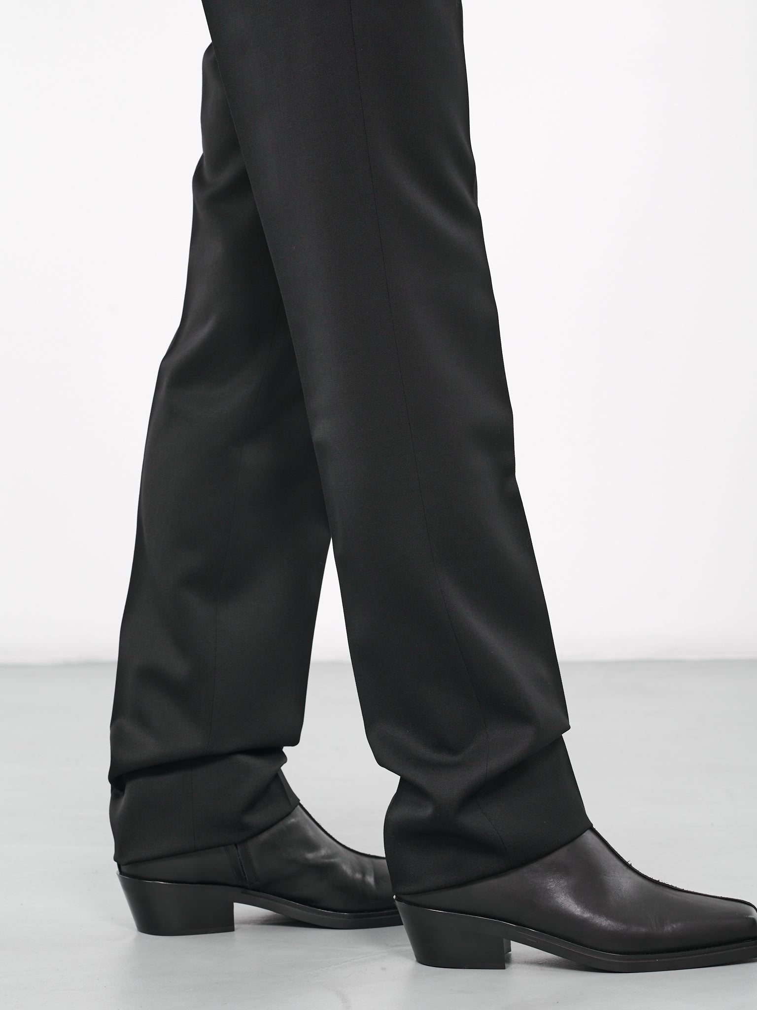 Slim Wool Trousers (758355VKIS0-001-NERO)