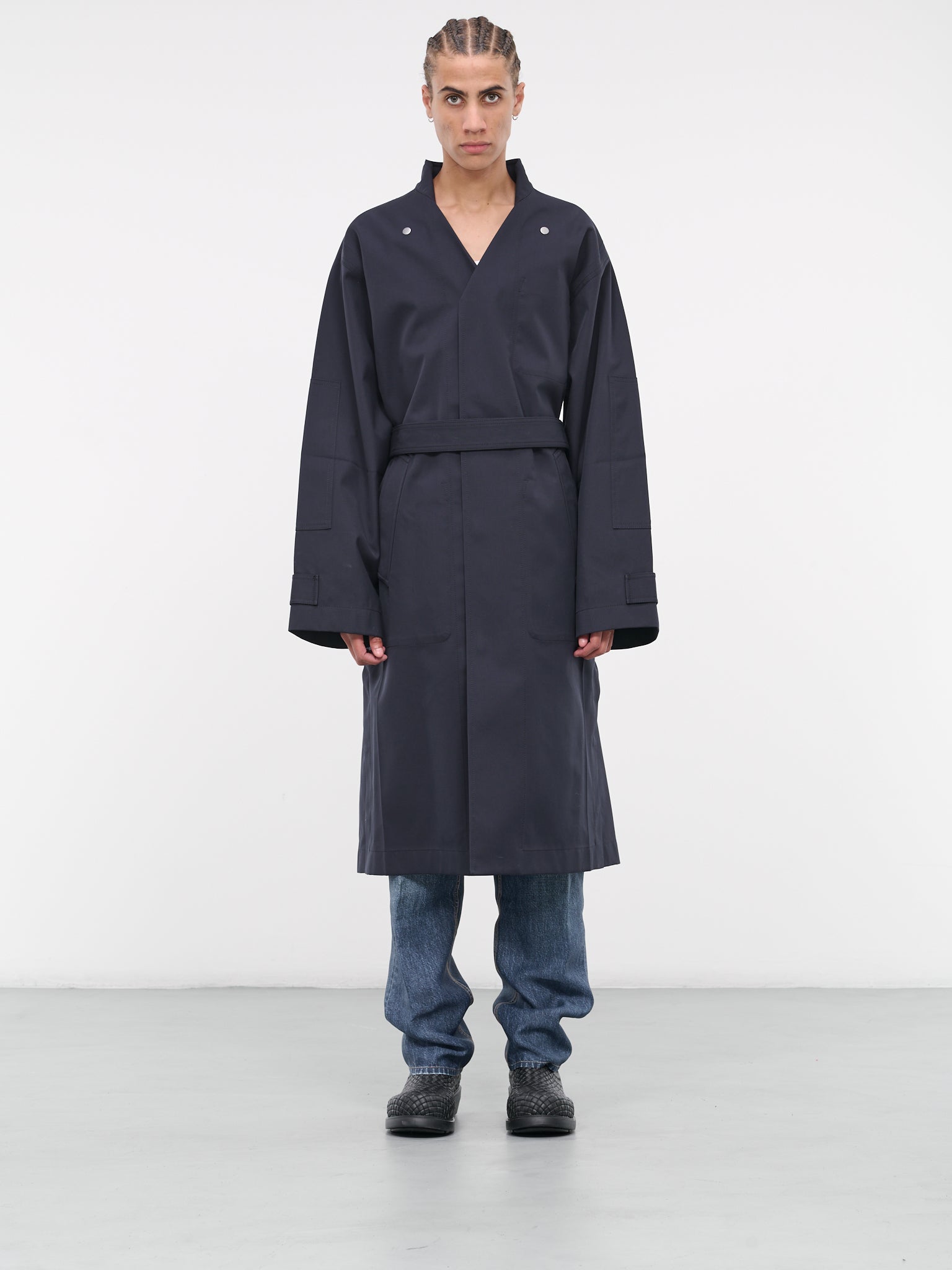 Bonded Wool-Cotton Coat (759412V1JO0-4078-415-DKNVY-NER)