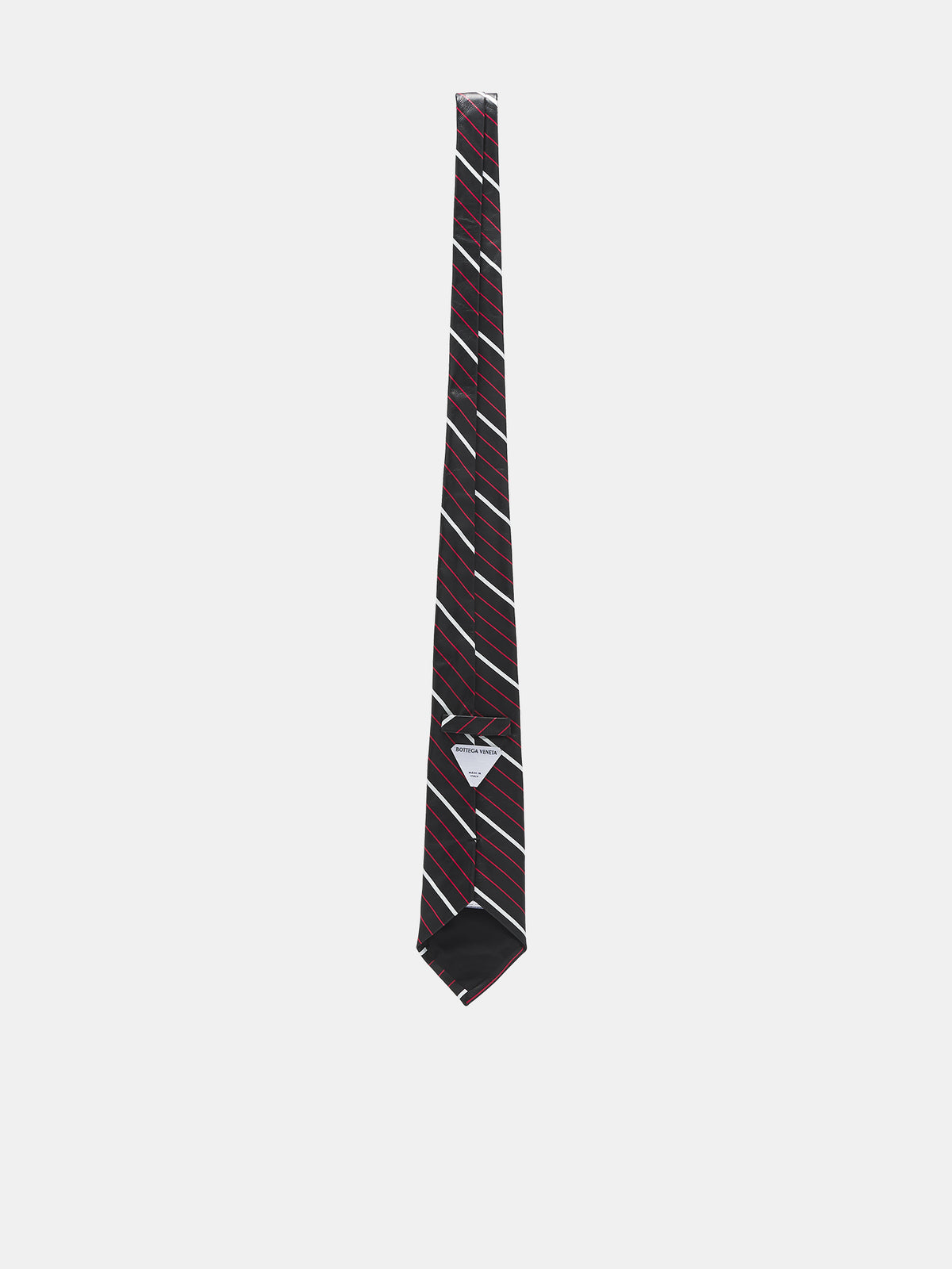 Printed Stripe Leather Tie (762027V48R0-1066-MULTI)