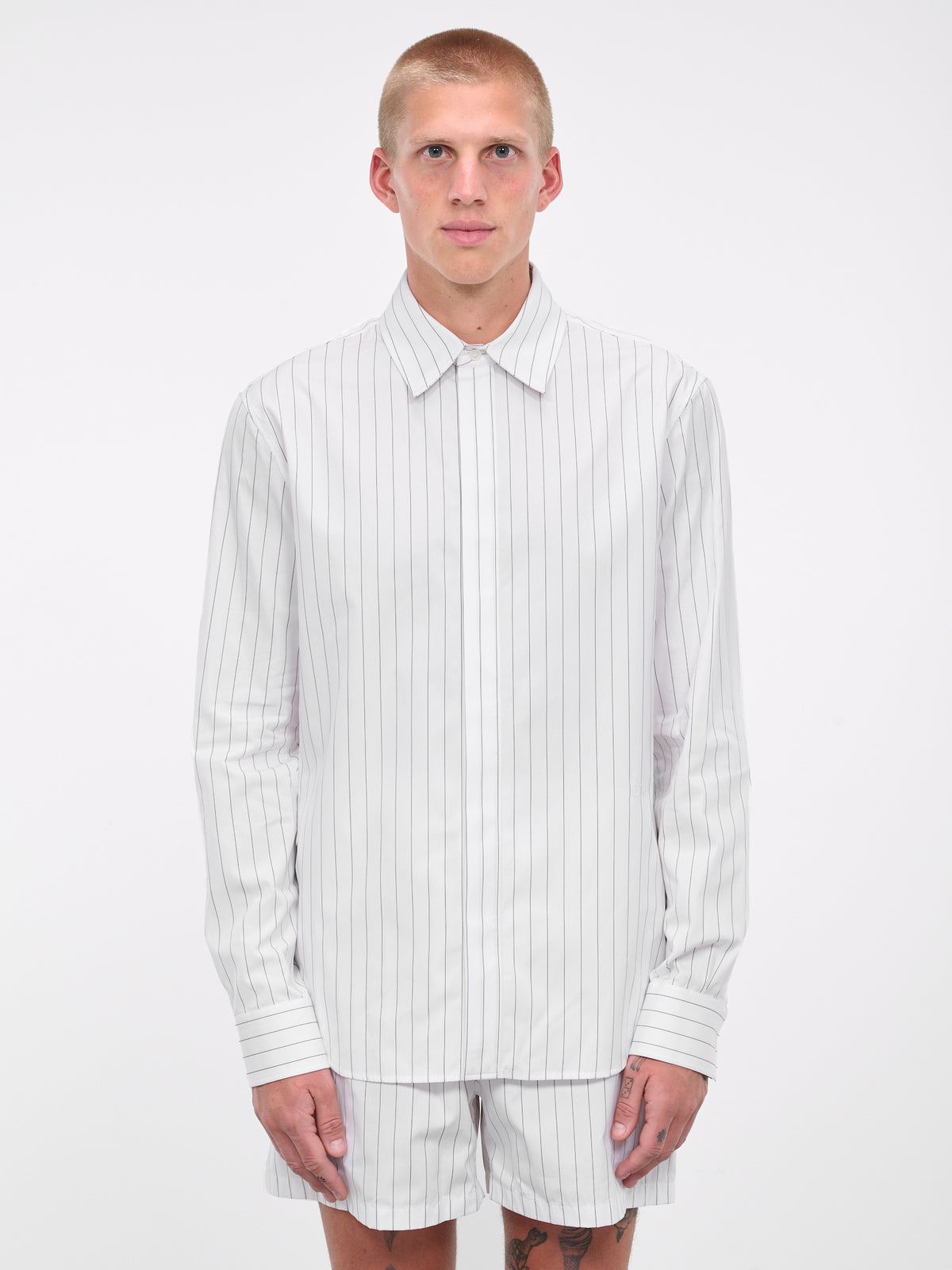Pinstripe Poplin Shirt (762914V2FE0-960-MULTICOLOR)