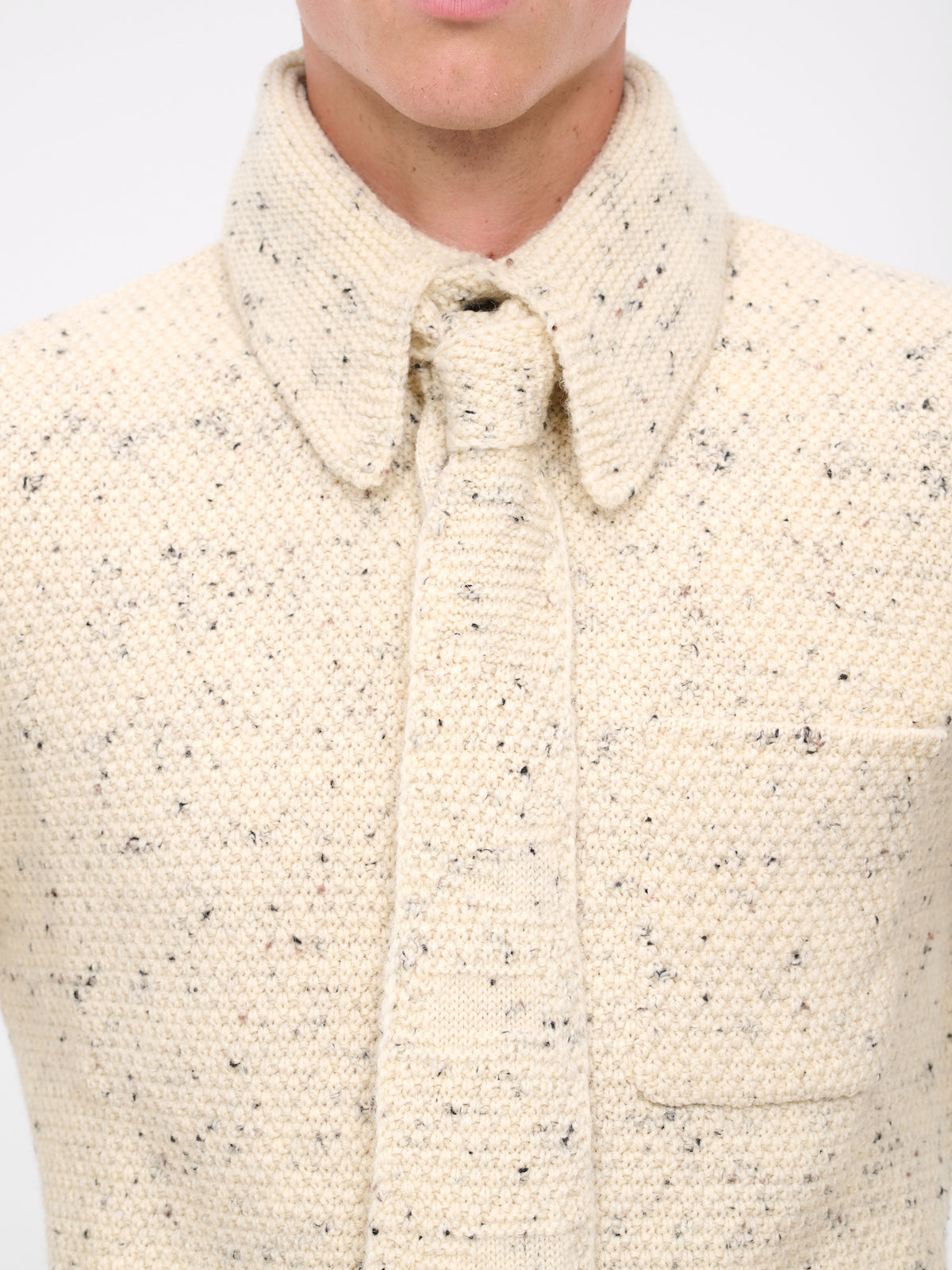 Wool Knit Tie (764842V3F00-161-CLOTH)