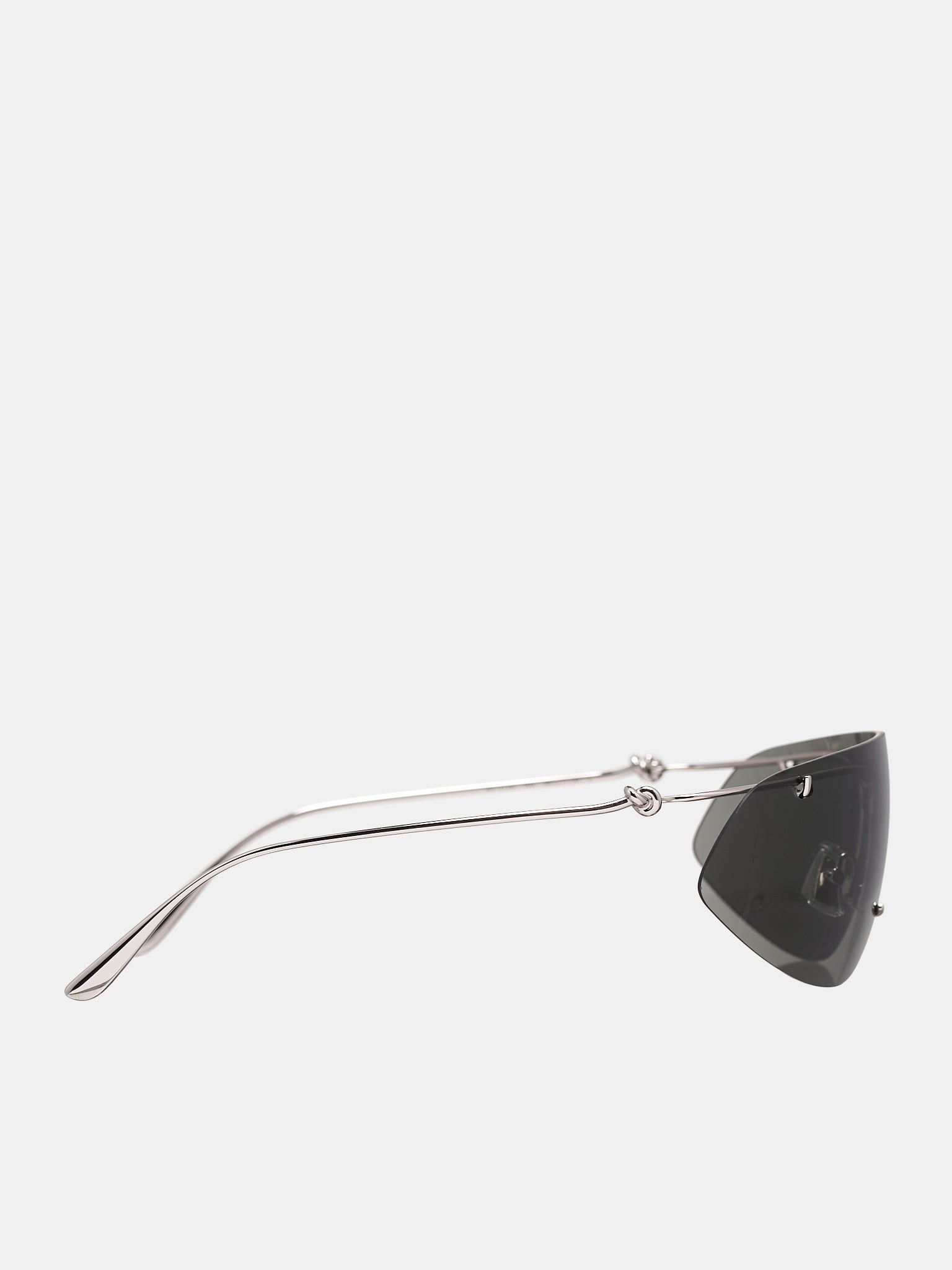 Knot Shield Sunglasses (769194V4450-8107-SILVER-GREY)