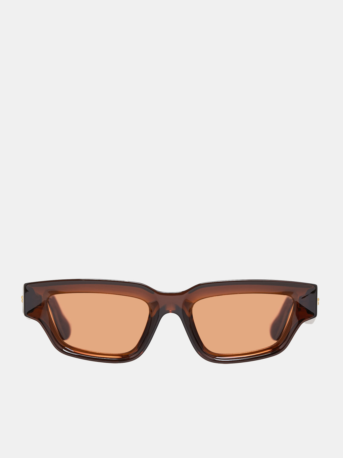 Sharp Square Sunglasses (769324VBL0-1033-BROWN)