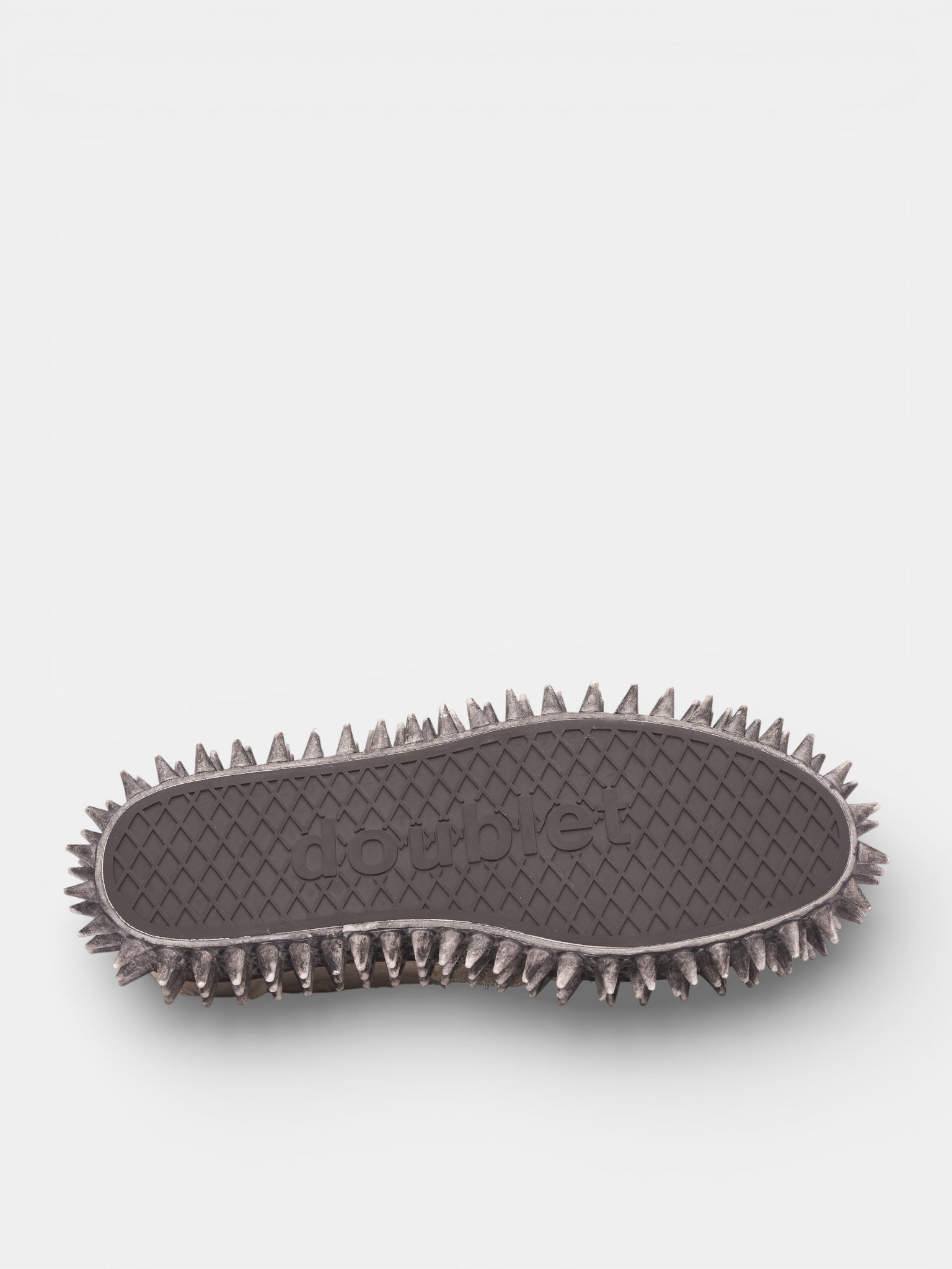 White Canvas Spiky Sneakers (76FT67-WHITE)