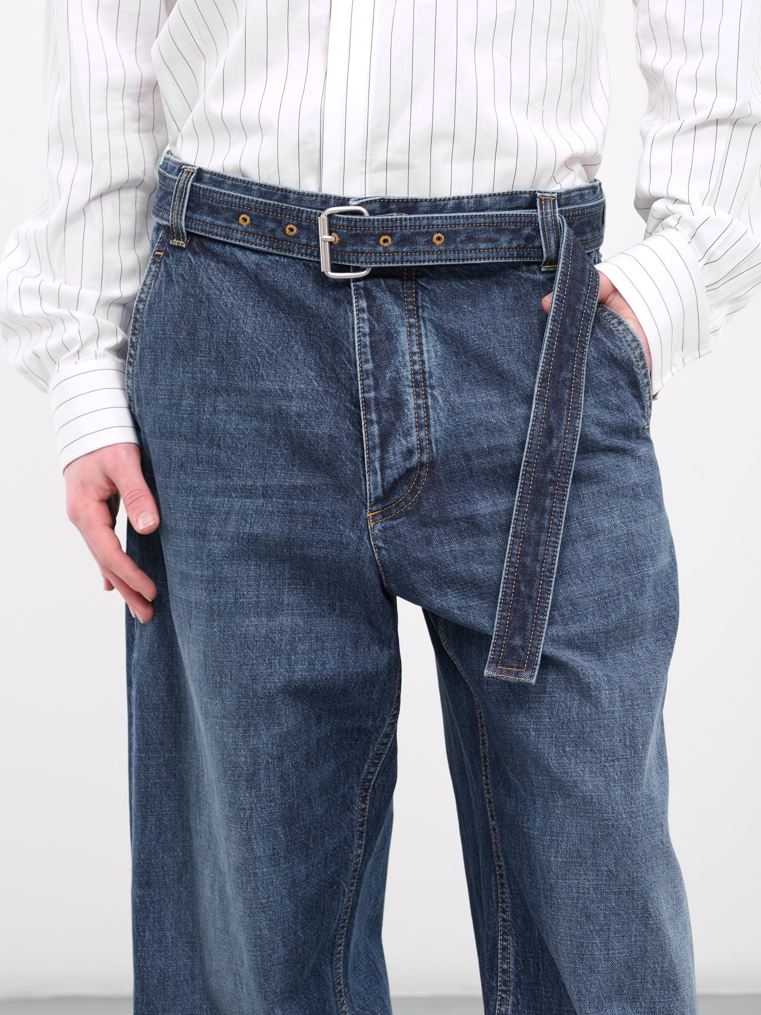 Belted Jeans (771883V2J80-408-MIDNITE-BLU)