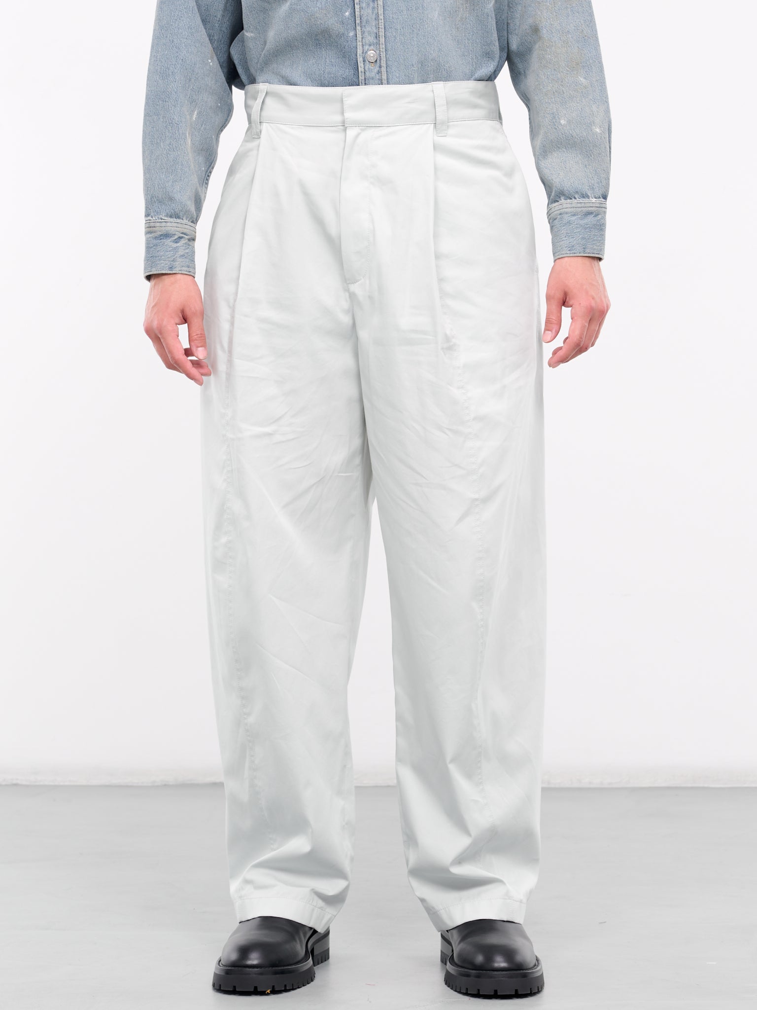 Cotton Silk Trousers (780540V3YS0-5209-CLOUD)