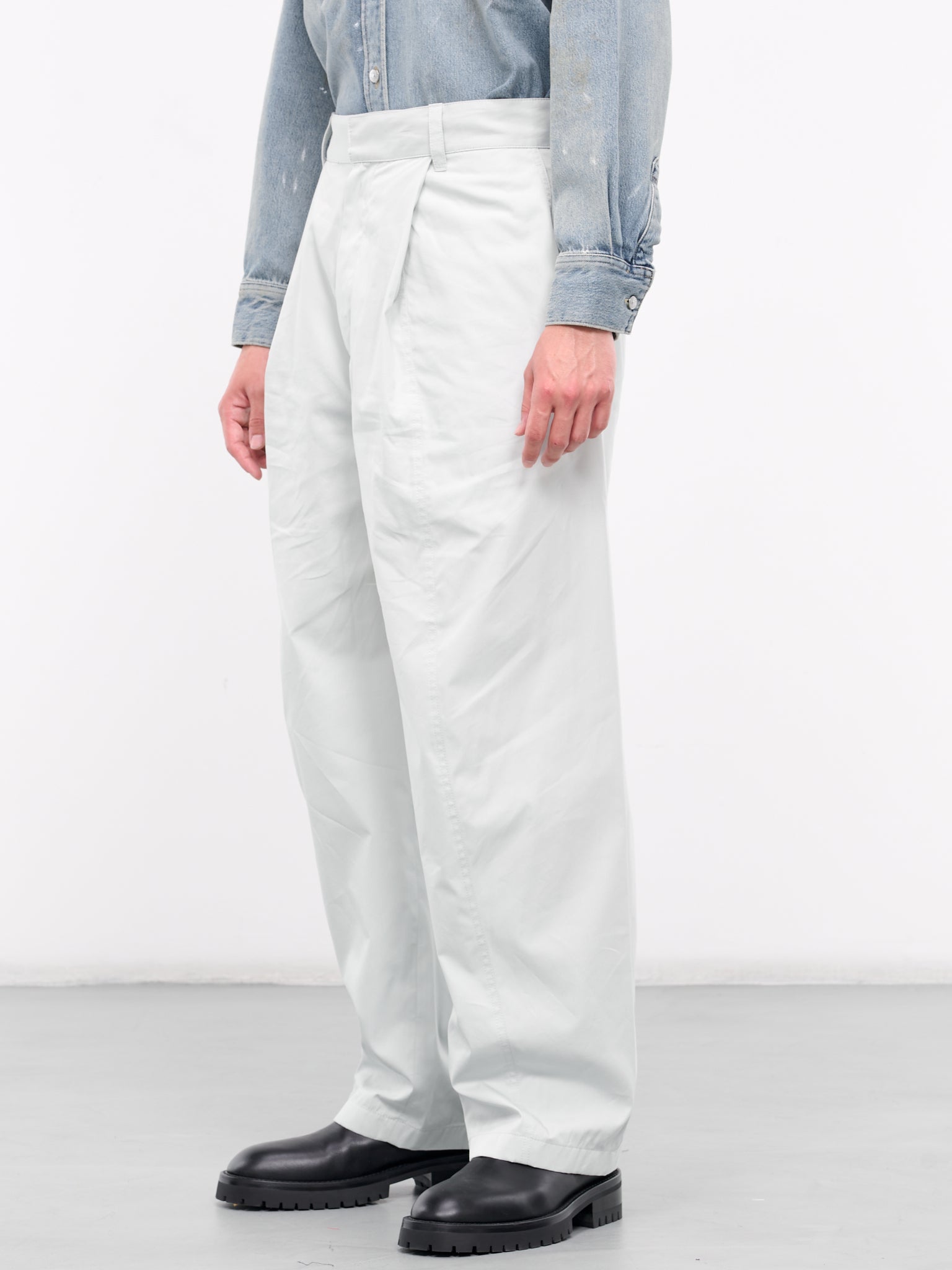 Cotton Silk Trousers (780540V3YS0-5209-CLOUD)