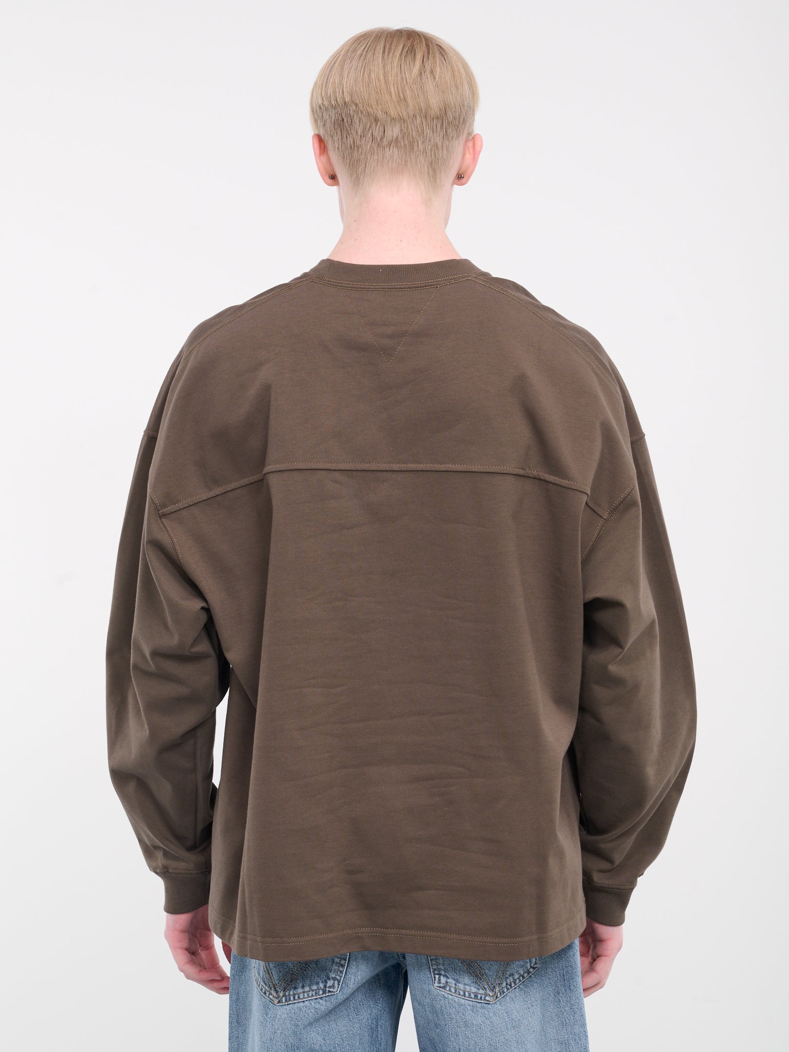 Oversized Long Sleeve Tee (783386VKLZ0-3312-OLIVE)