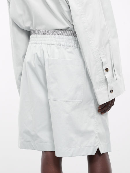 Bottega Veneta Tipped Cargo Shorts White