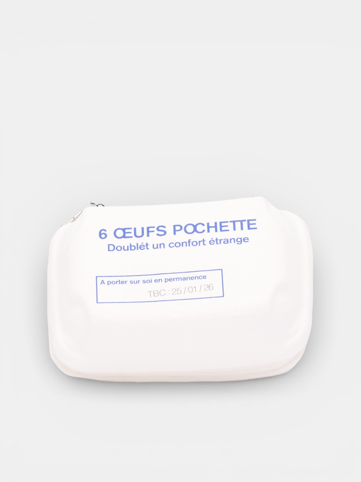 DOUBLET White Trompe L'oeil Egg Bag | H.Lorenzo - front