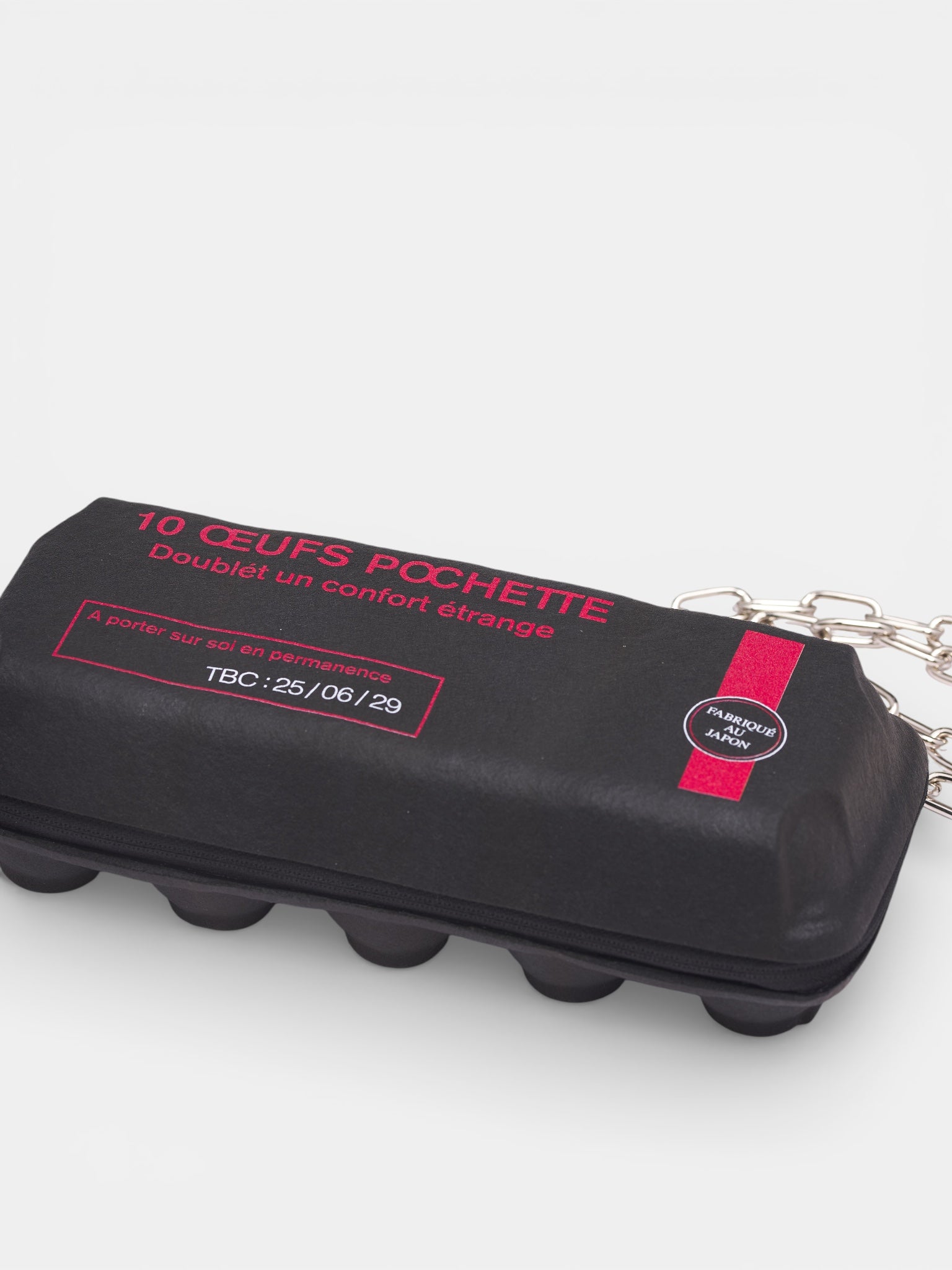 DOUBLET Black Trompe L'oeil Egg Bag | H.Lorenzo - detail 