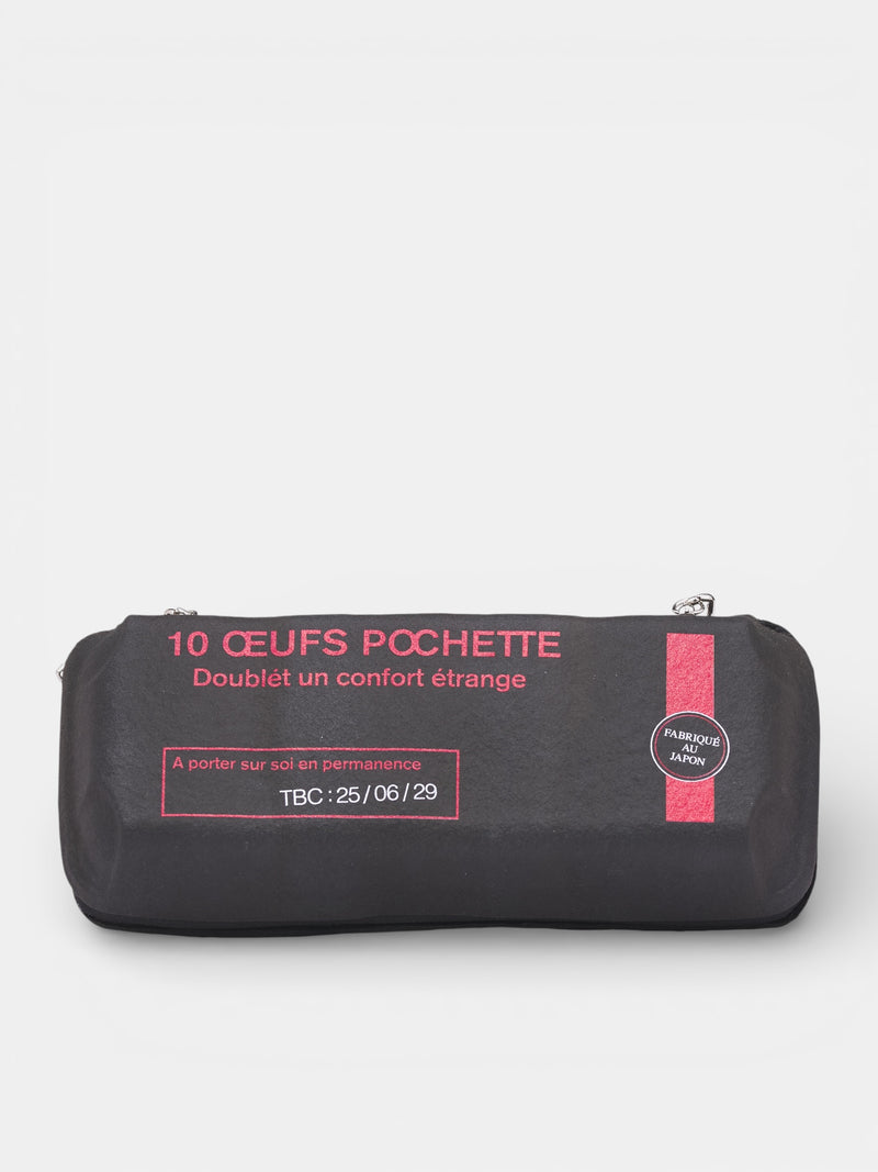 DOUBLET Black Trompe L'oeil Egg Bag | H.Lorenzo - front