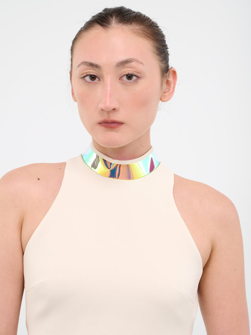 Iridescent Crop Top (78T-ECRU-LIGHT-IRIDESCENT)