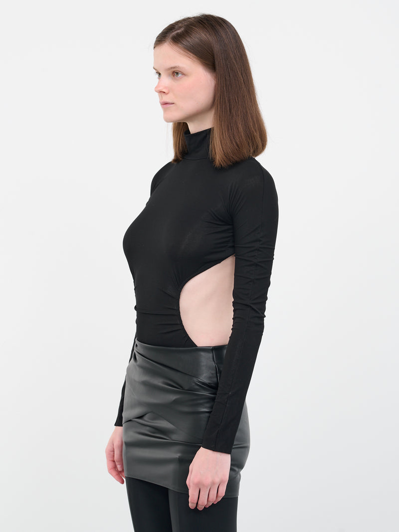 WOLFORD x N°21 Open Back Bodysuit | H.Lorenzo - side