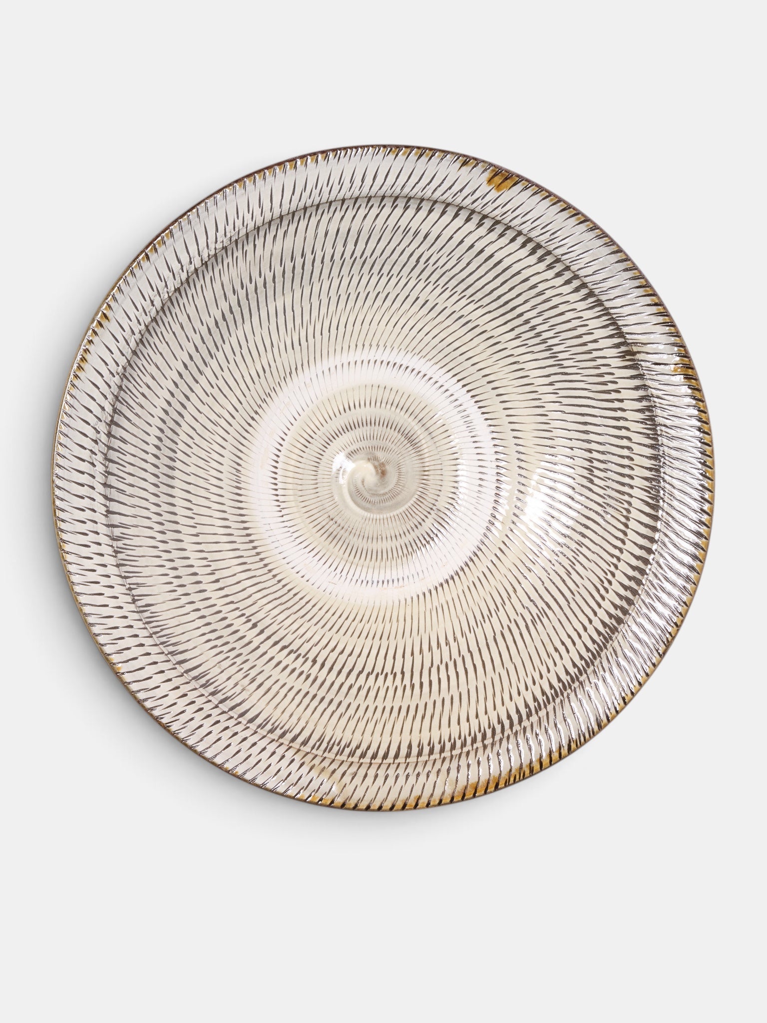 Vintage Radial Pattern Ceramic Plate (PLATE#1)