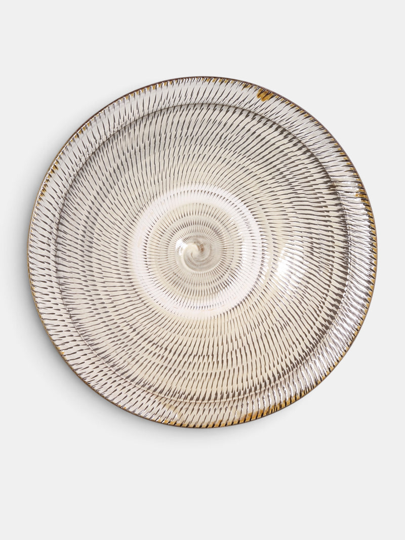 Vintage Radial Pattern Ceramic Plate (PLATE#1)