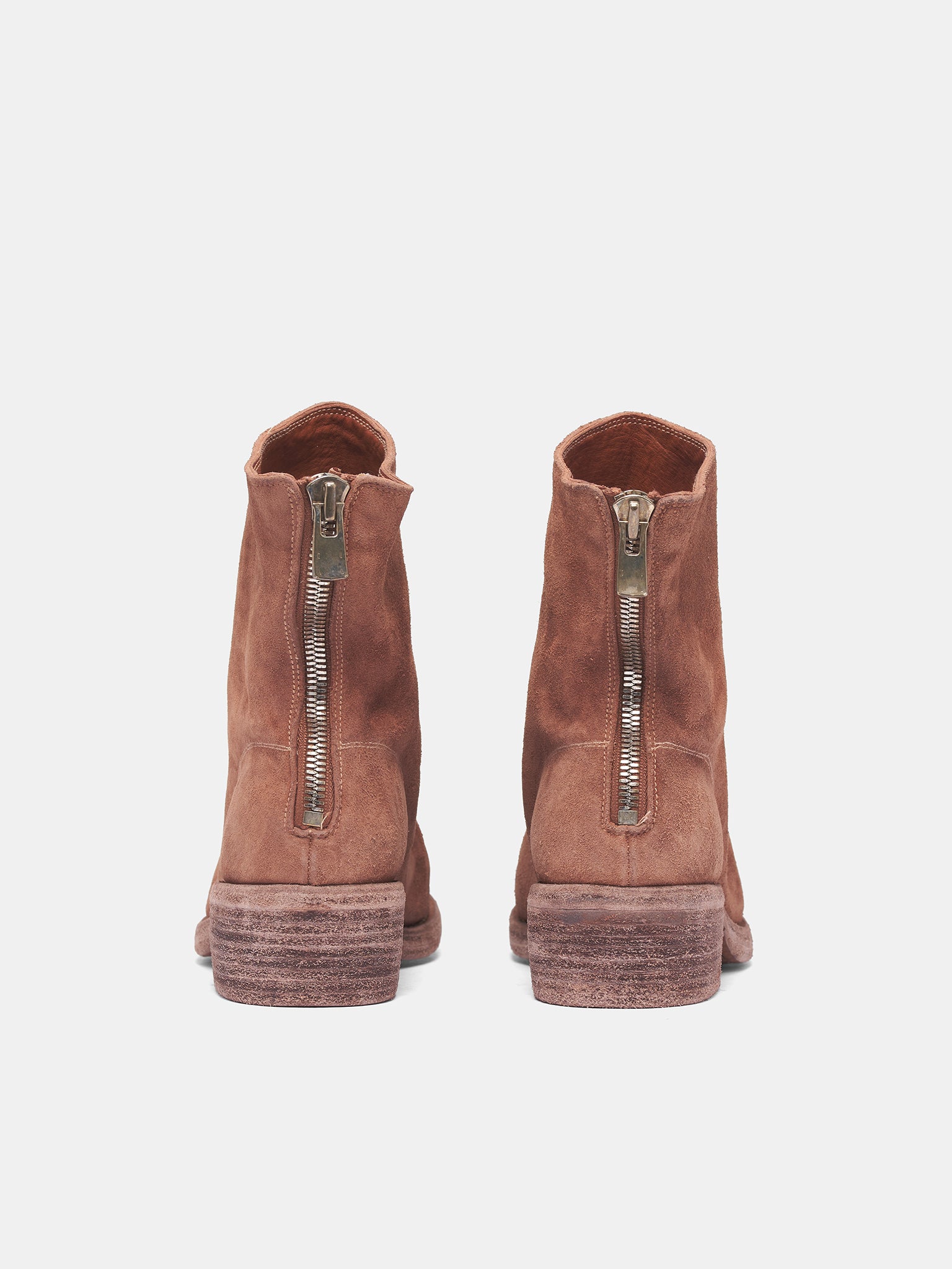 Brown 796Z Reverse Horse Leather Boots (796Z-HORSE-REVERSE-CV174T-BROW)
