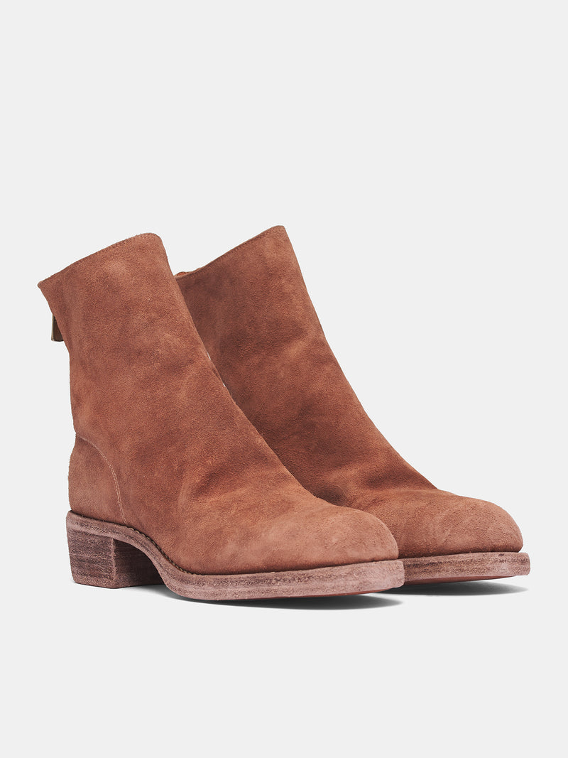 Brown 796Z Reverse Horse Leather Boots (796Z-HORSE-REVERSE-CV174T-BROW)