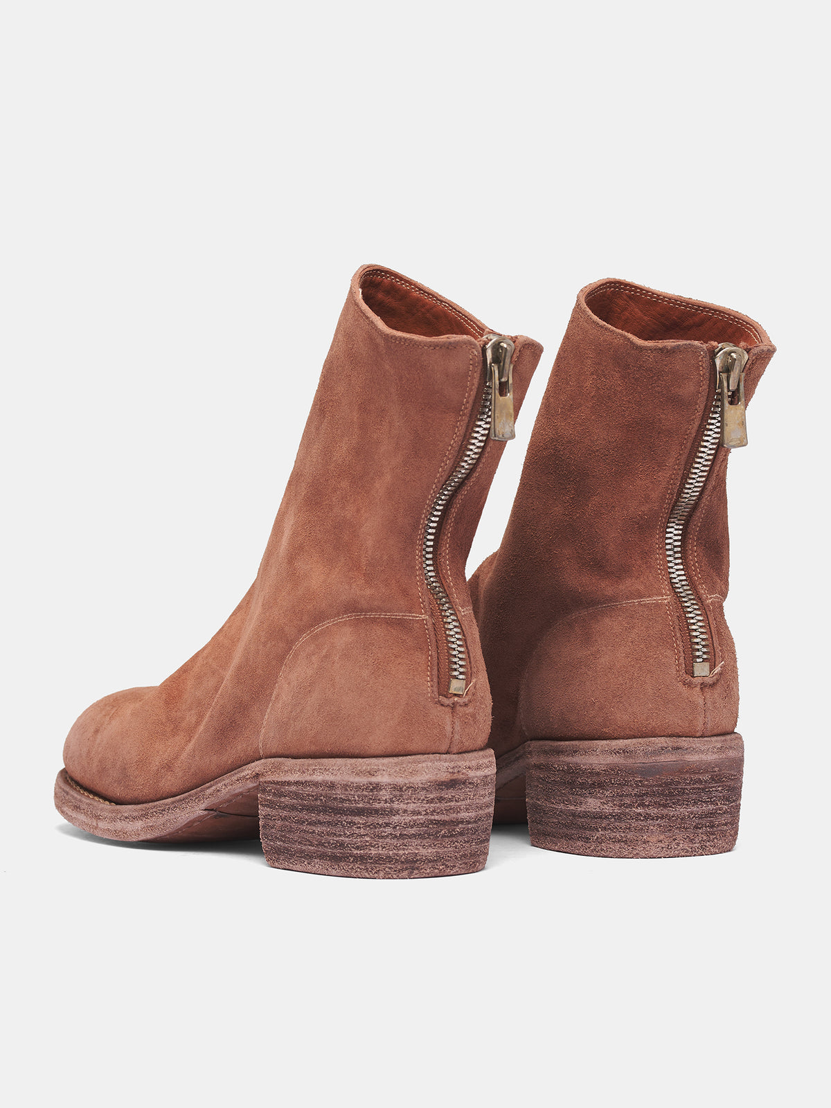 Brown 796Z Reverse Horse Leather Boots (796Z-HORSE-REVERSE-CV174T-BROW)