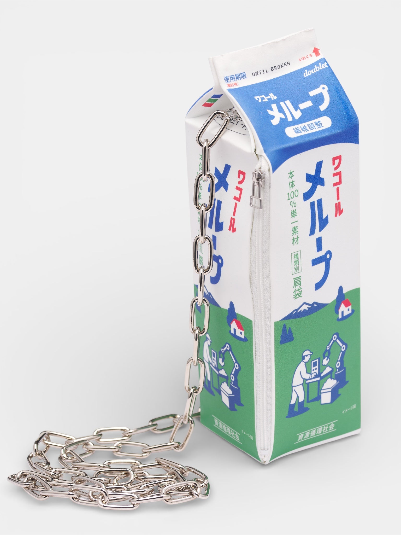 DOUBLET White Trompe L'oeil Milk Bag | H.Lorenzo - side