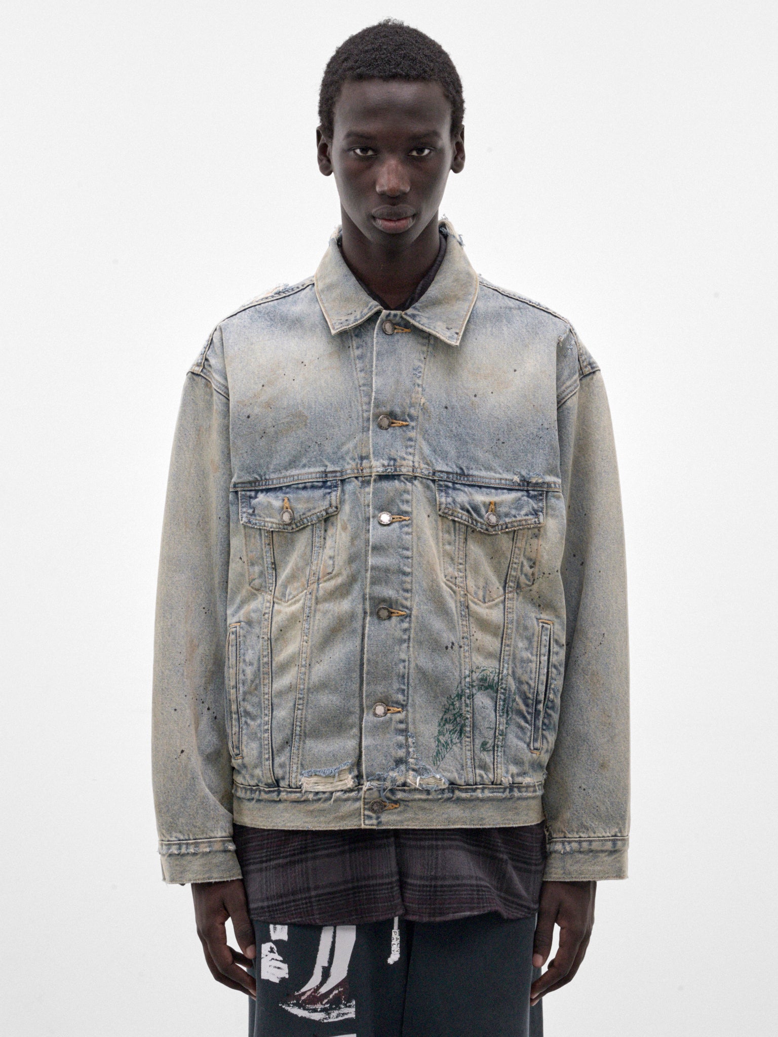 Light Wash Athenians Denim Jacket (7M001Q3018LDM-LIGHT-WASH-DENIM)