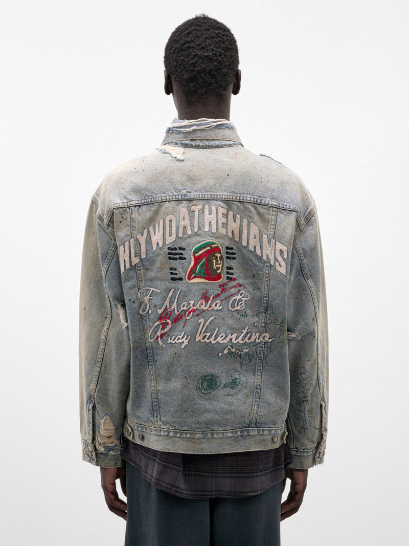 Light Wash Athenians Denim Jacket (7M001Q3018LDM-LIGHT-WASH-DENIM)